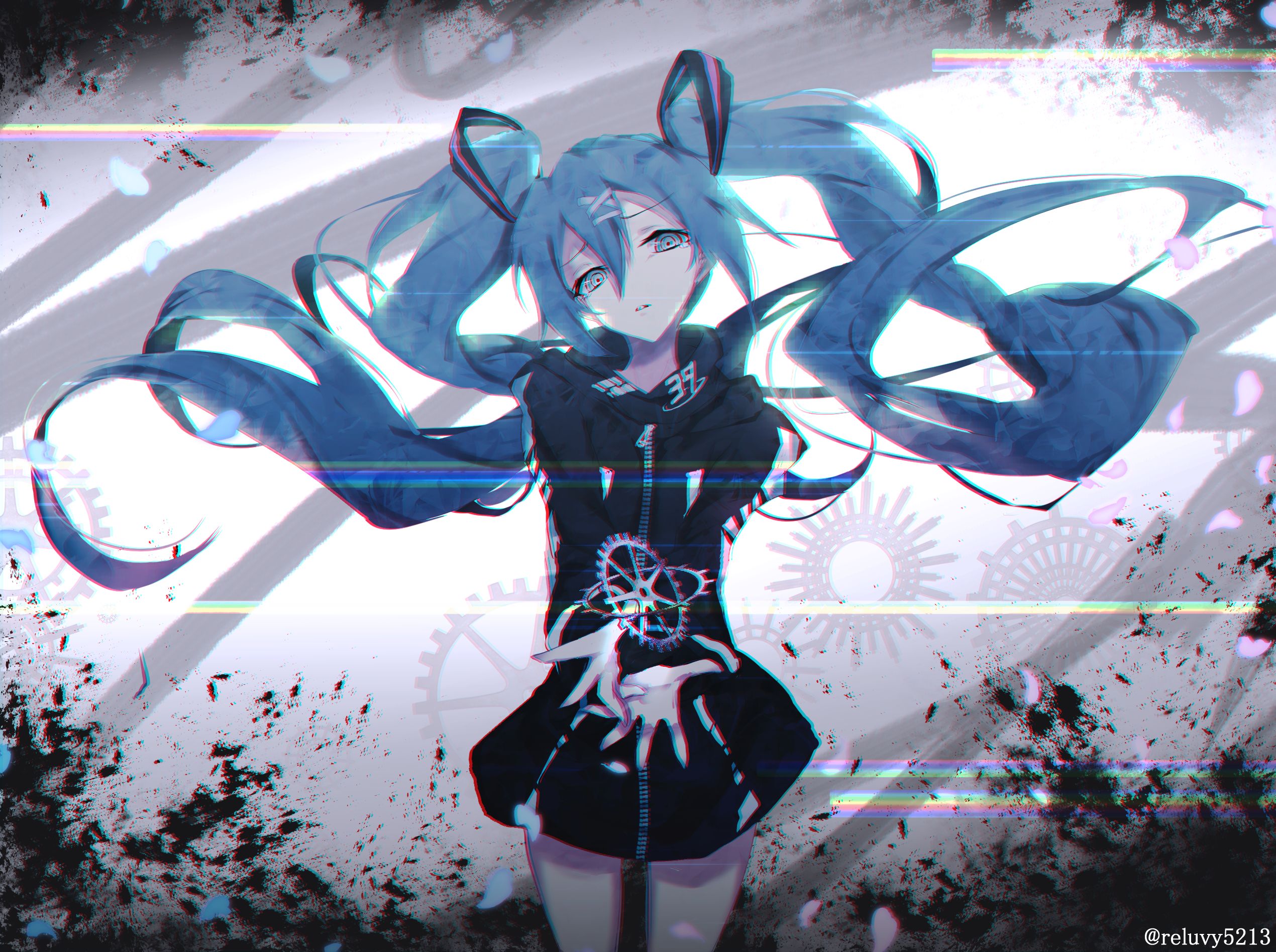 Laden Sie das Vocaloid, Hatsune Miku, Animes-Bild kostenlos auf Ihren PC-Desktop herunter