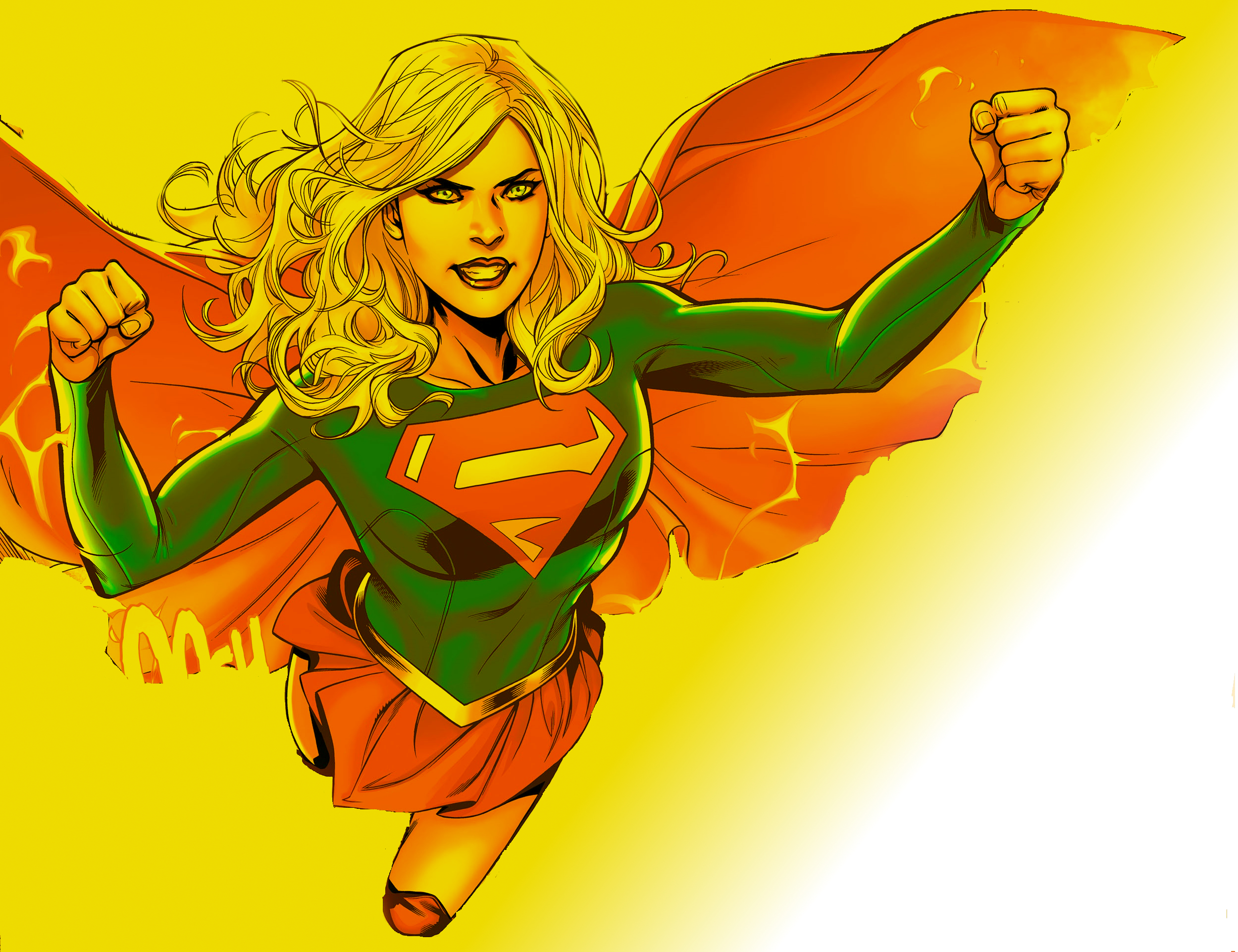 Скачать обои бесплатно Комиксы, Комиксы Dc, Супермен, Супергёрл, Кара Зор Эл, Кара Дэнверс картинка на рабочий стол ПК