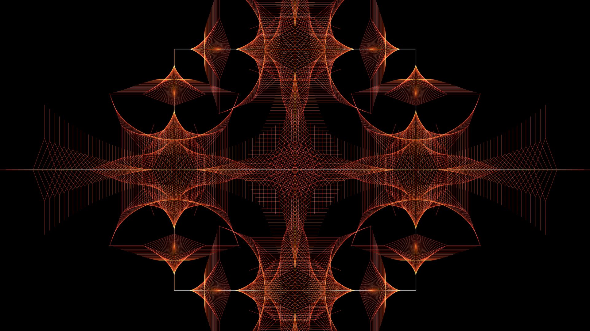 Laden Sie das Abstrakt, Muster, Fraktale, Orange Farbe)-Bild kostenlos auf Ihren PC-Desktop herunter