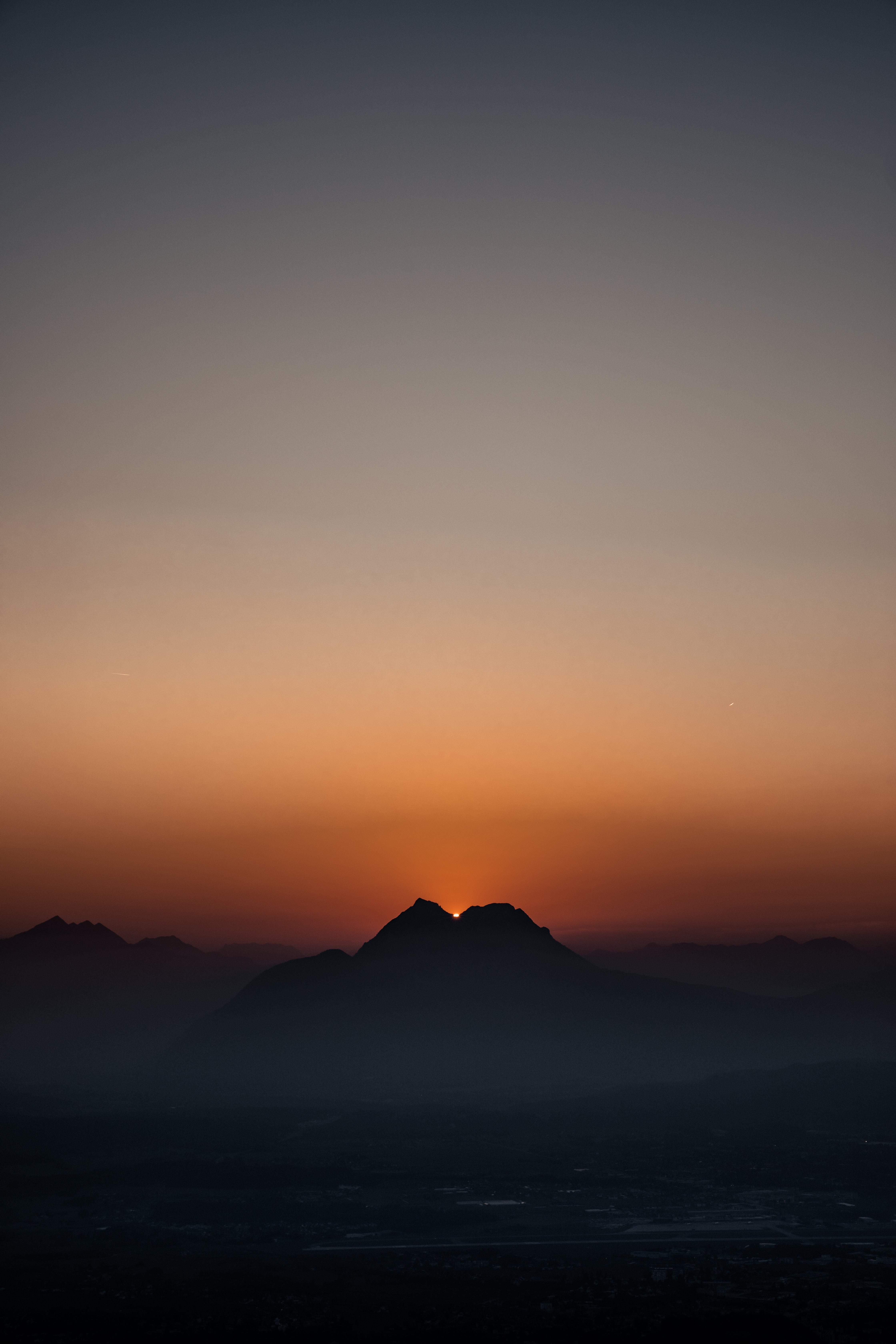 Free download wallpaper Sunset, Dusk, Nature, Mountains, Twilight, Fog, Dark on your PC desktop
