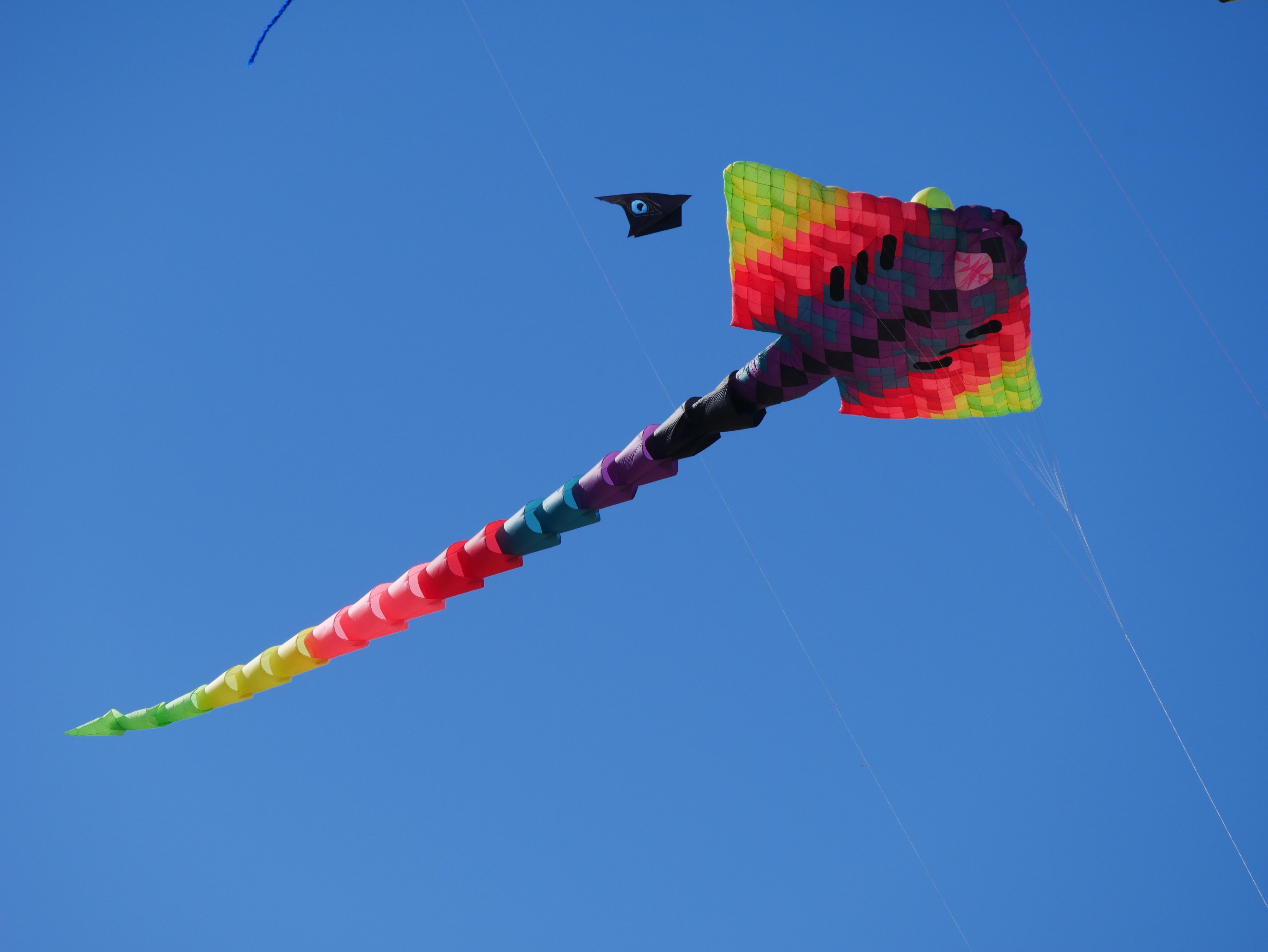 man made, kite, colorful, colors, flying