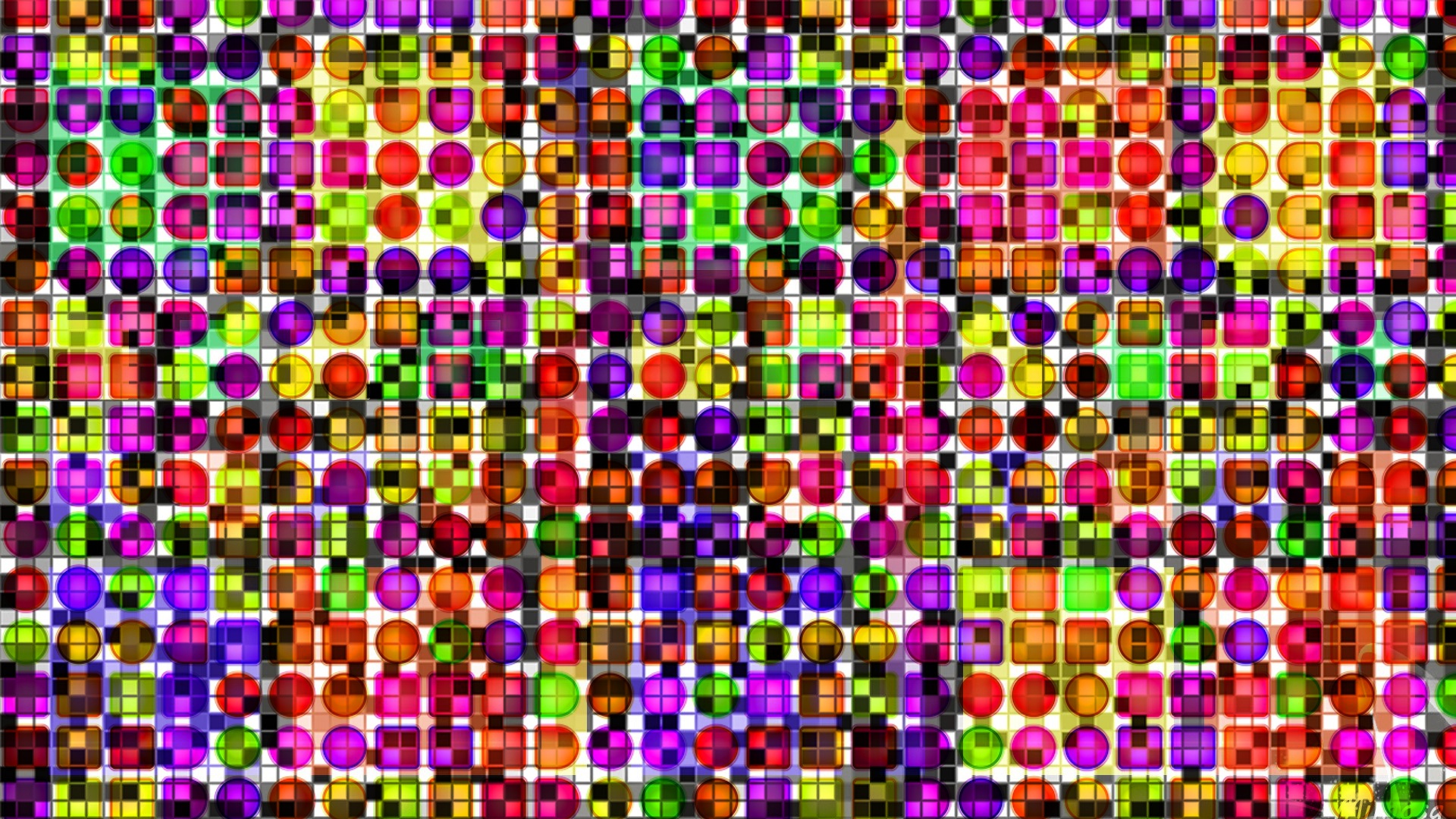 Free download wallpaper Abstract, Pattern, Colorful, Square, Circle, Geometry on your PC desktop