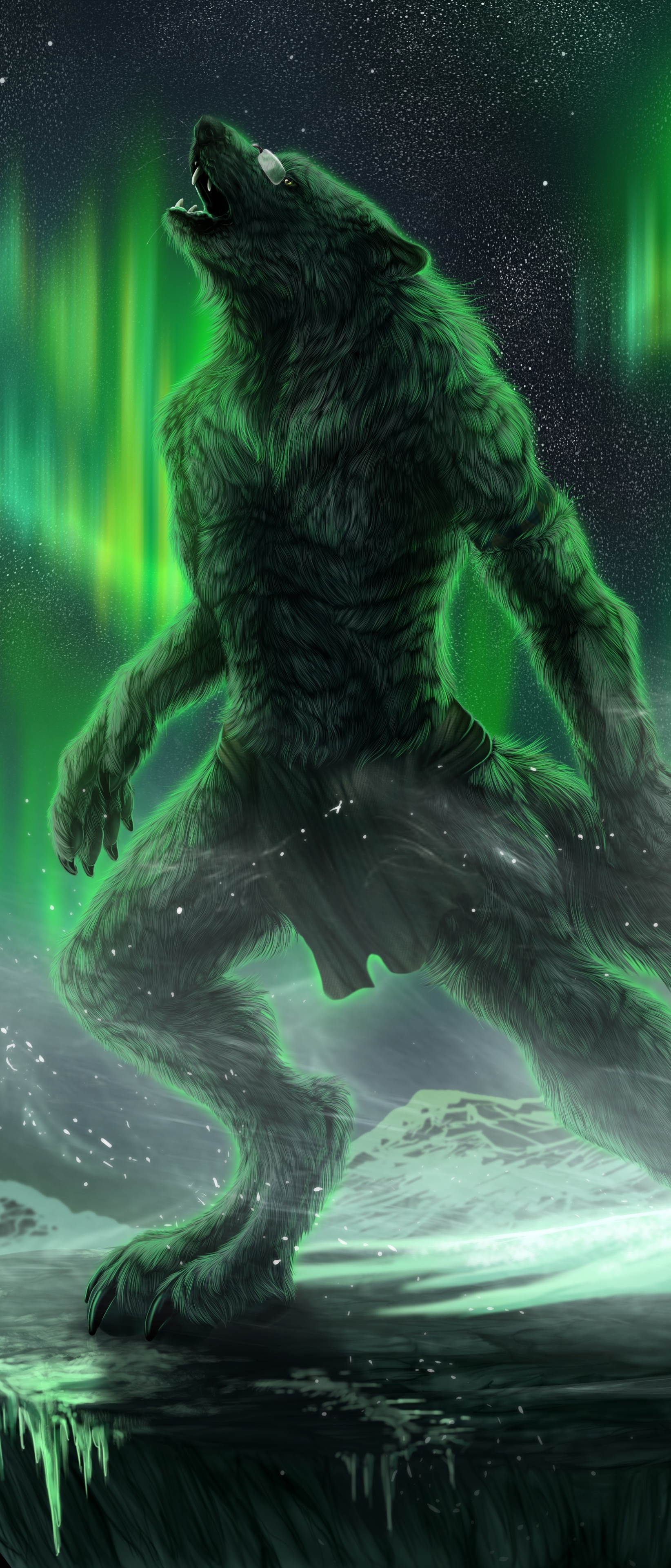 Download mobile wallpaper Dark, Creature, Werewolf for free.