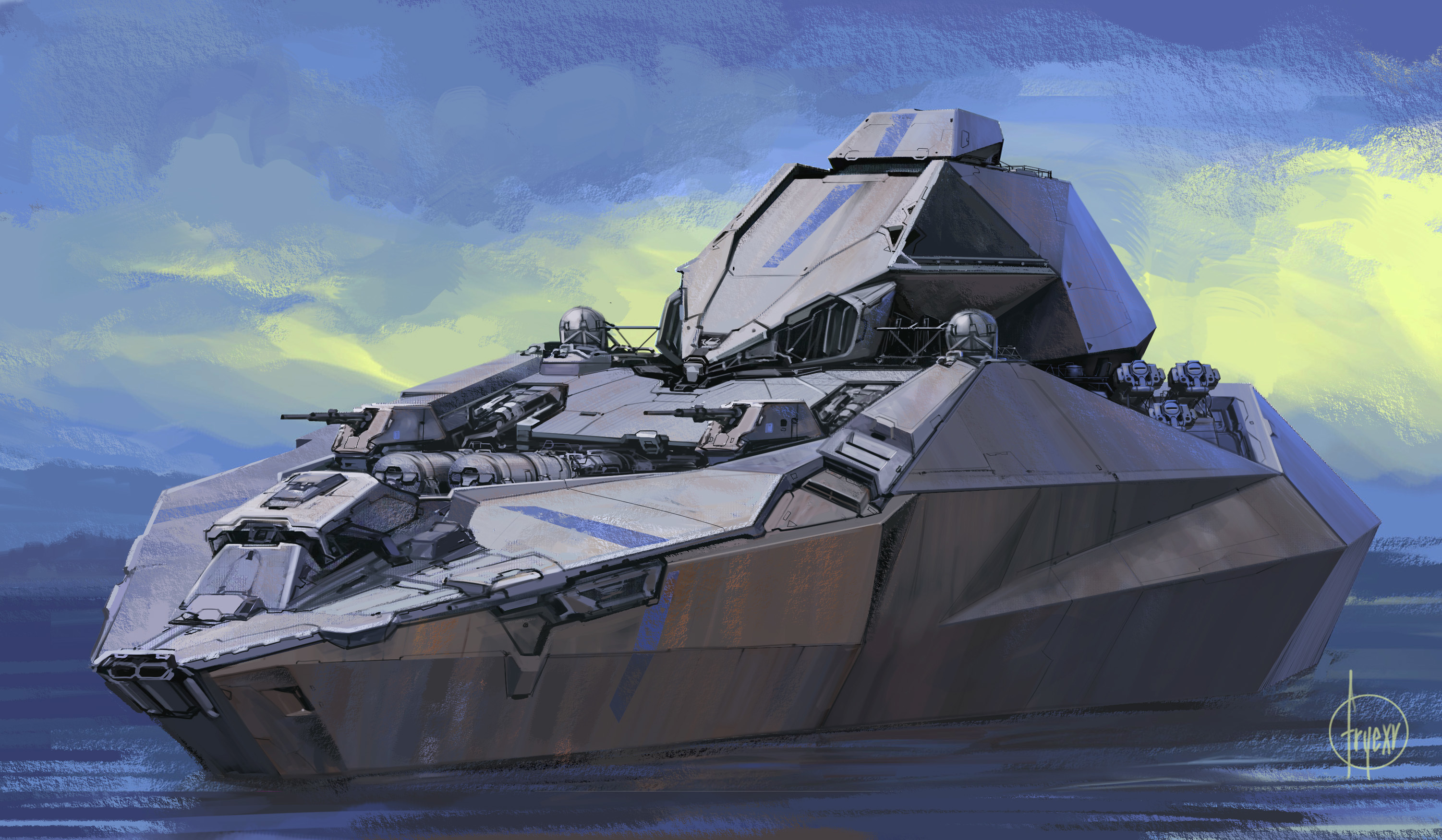 Download mobile wallpaper Boat, Sci Fi, Military, Vehicle for free.