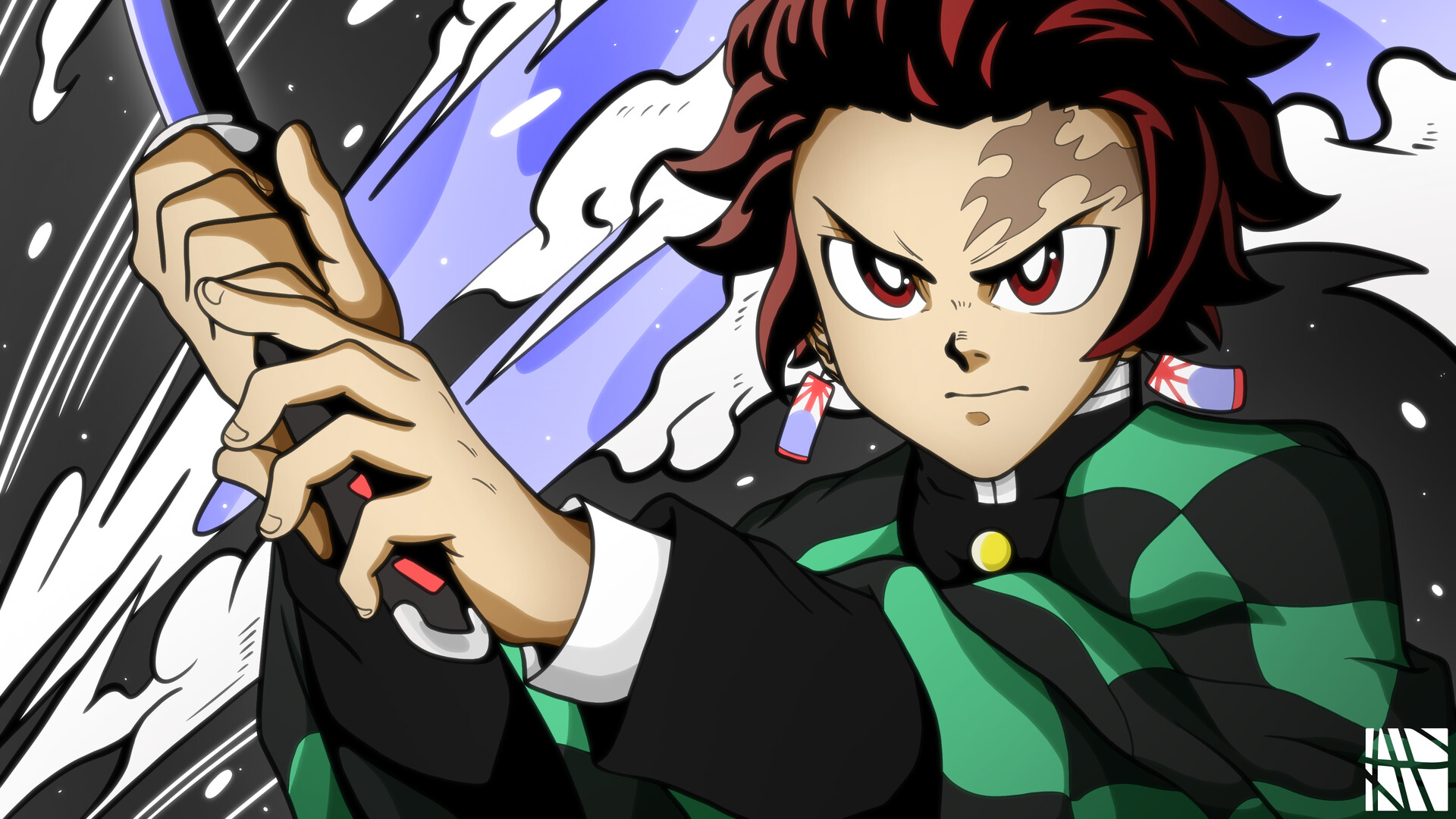 Baixar papel de parede para celular de Anime, Demon Slayer: Kimetsu No Yaiba, Tanjiro Kamado gratuito.