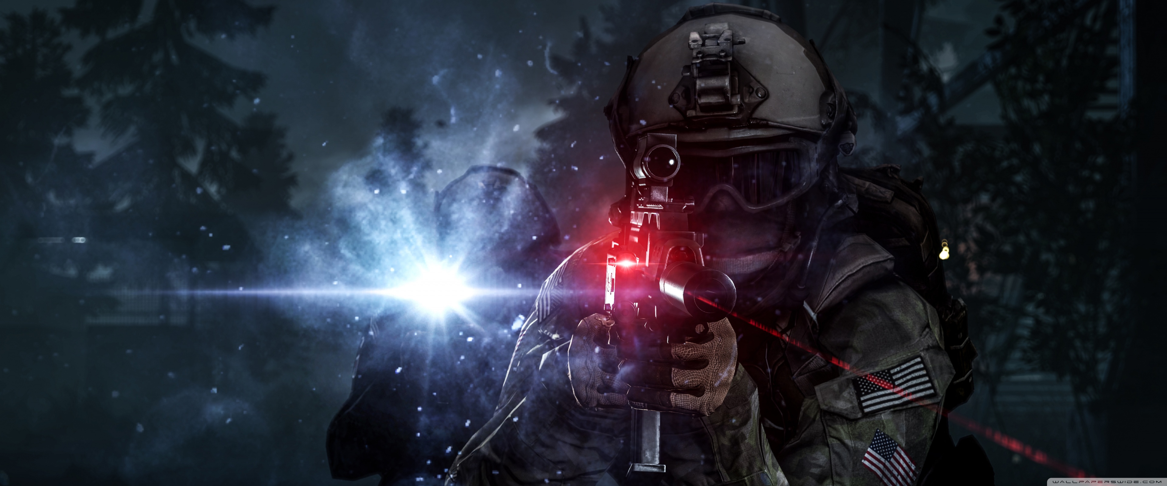 Download mobile wallpaper Battlefield, Military, Video Game, Gun, Battlefield 4 for free.