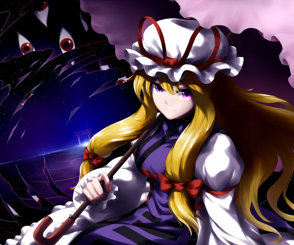 Download mobile wallpaper Anime, Touhou, Yukari Yakumo for free.