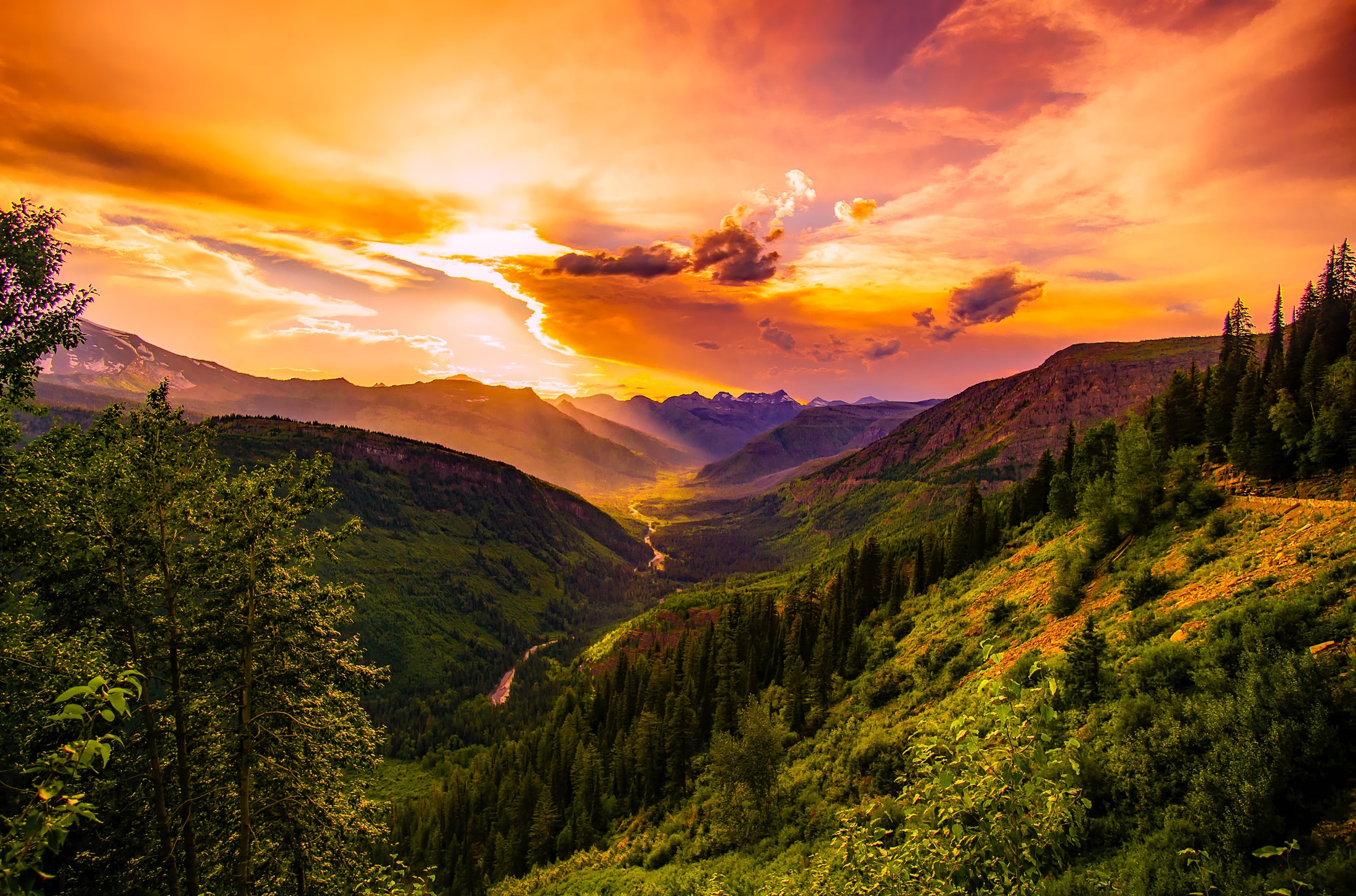 Laden Sie das Landschaft, Natur, Panorama, Tal, Wolke, Sonnenuntergang, Erde/natur-Bild kostenlos auf Ihren PC-Desktop herunter
