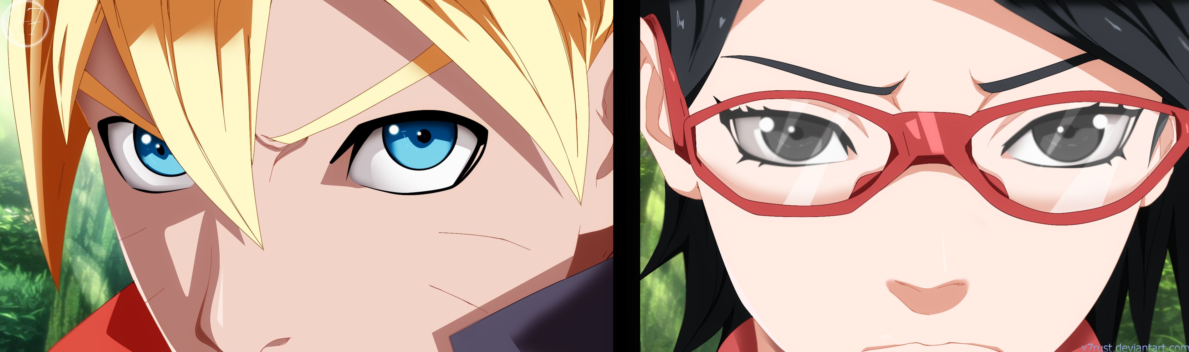 Download mobile wallpaper Anime, Naruto, Sarada Uchiha, Boruto Uzumaki for free.