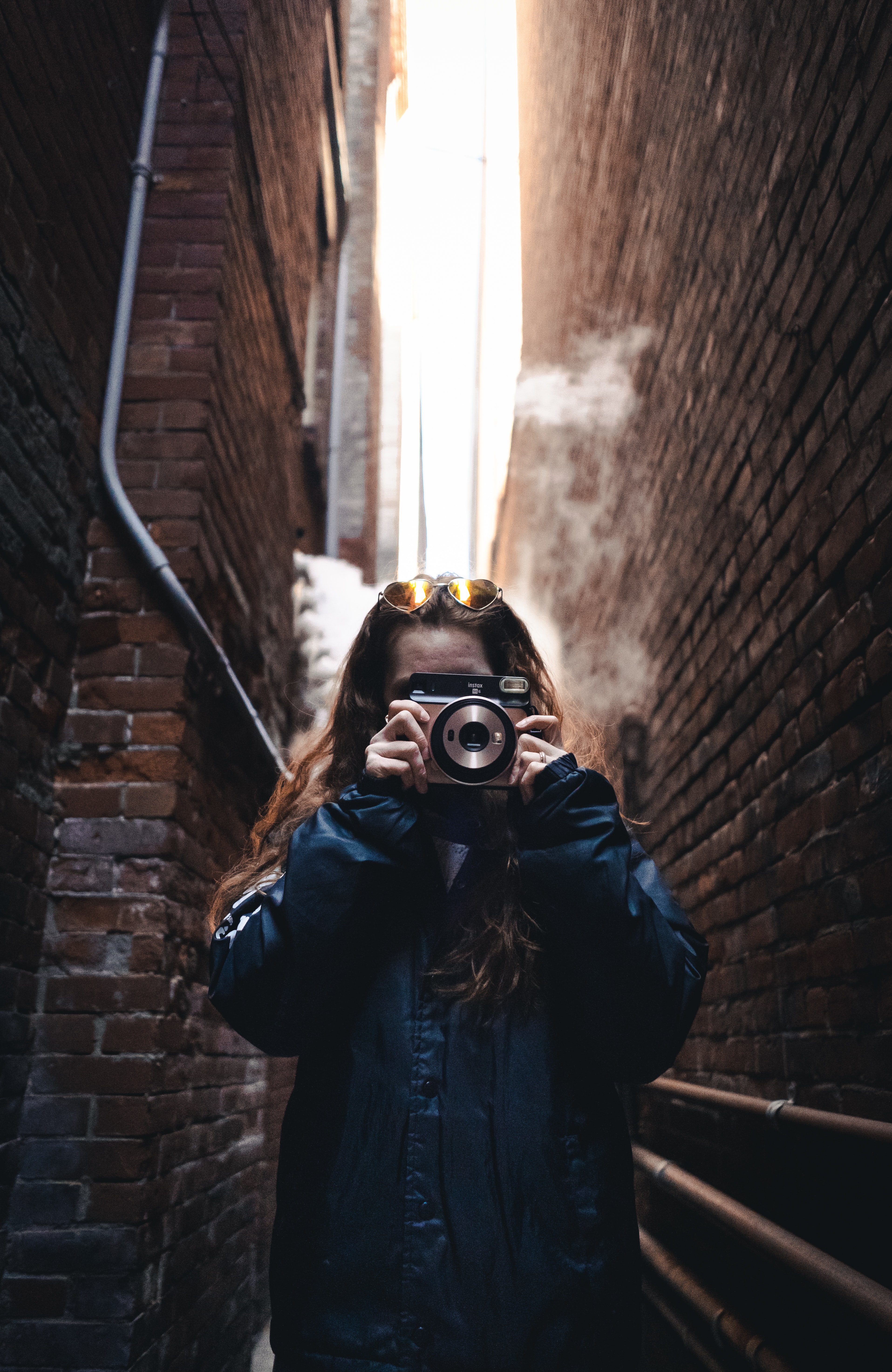 Download mobile wallpaper Miscellaneous, Miscellanea, Spectacles, Glasses, Lens, Camera, Girl for free.