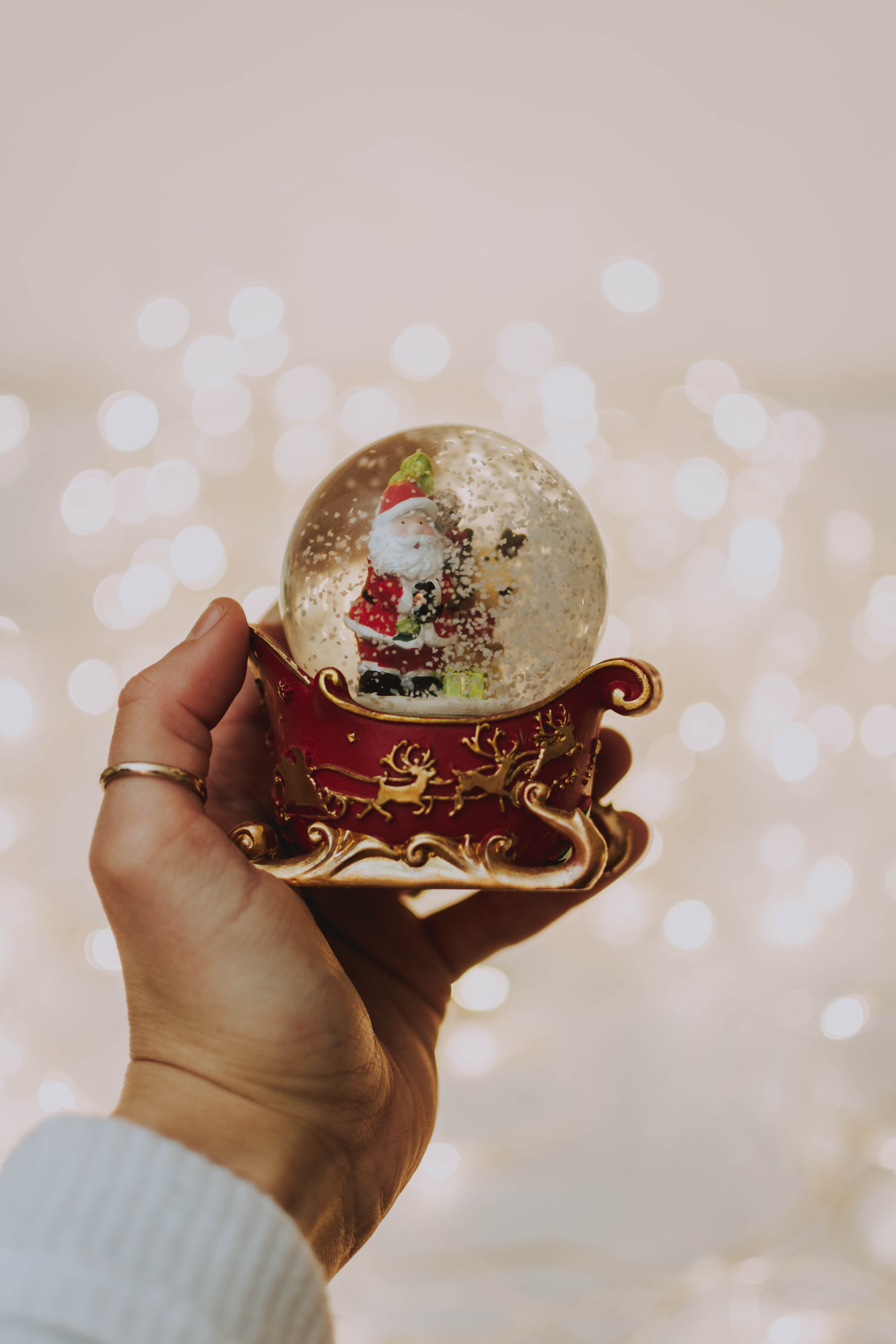 new year, santa claus, toy, holidays, glass, ball