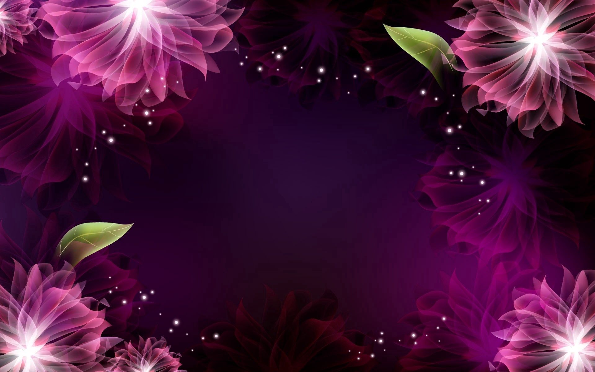Free download wallpaper Leaves, Flowers, Patterns, Abstract, Background on your PC desktop