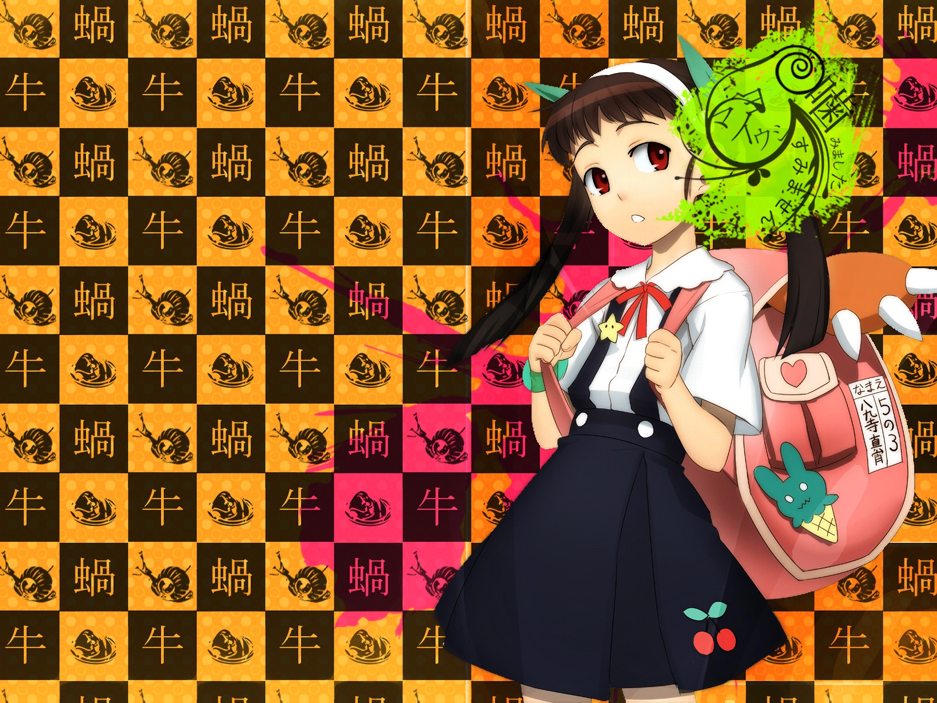 Handy-Wallpaper Animes, Monogatari (Serie), Mayoi Hachikuji kostenlos herunterladen.