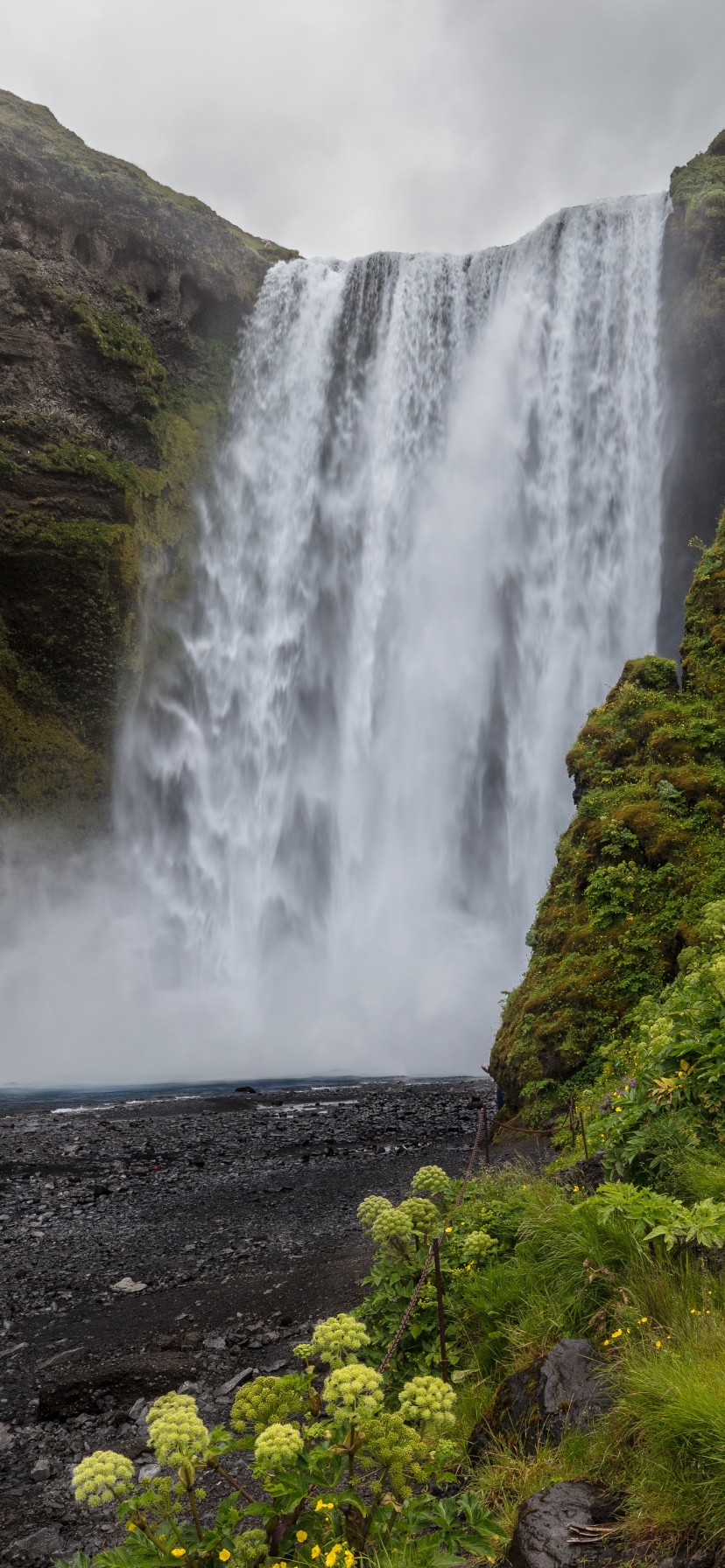 Download mobile wallpaper Waterfalls, Waterfall, Earth, Skógafoss, Skógafoss Waterfall for free.
