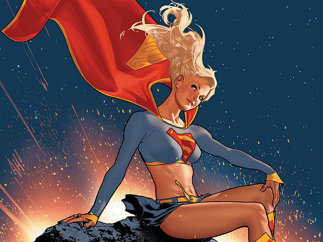 Завантажити шпалери безкоштовно Комікси, Супердівчина картинка на робочий стіл ПК