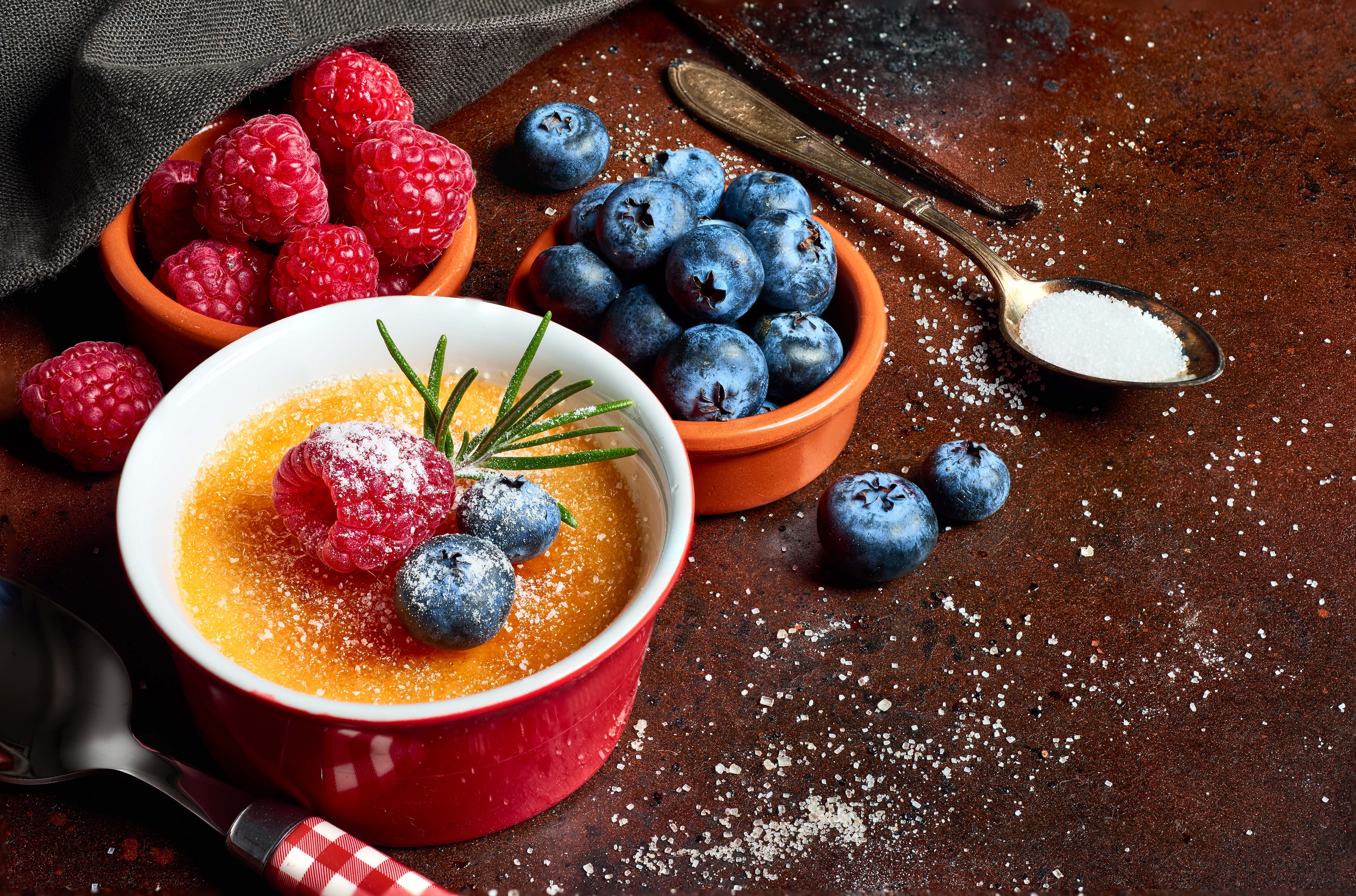 Free download wallpaper Food, Dessert, Blueberry, Raspberry, Still Life, Berry, Fruit, Crème Brûlée on your PC desktop