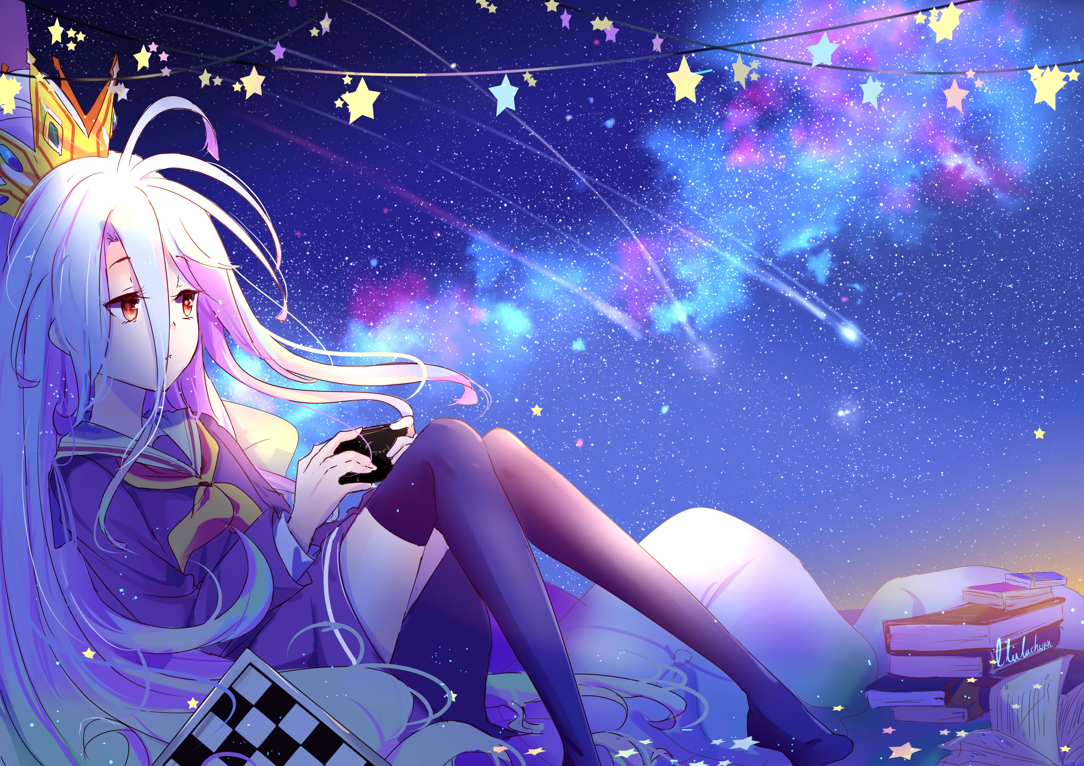 Descarga gratuita de fondo de pantalla para móvil de Animado, Shiro (Sin Juego Sin Vida), No Game No Life.