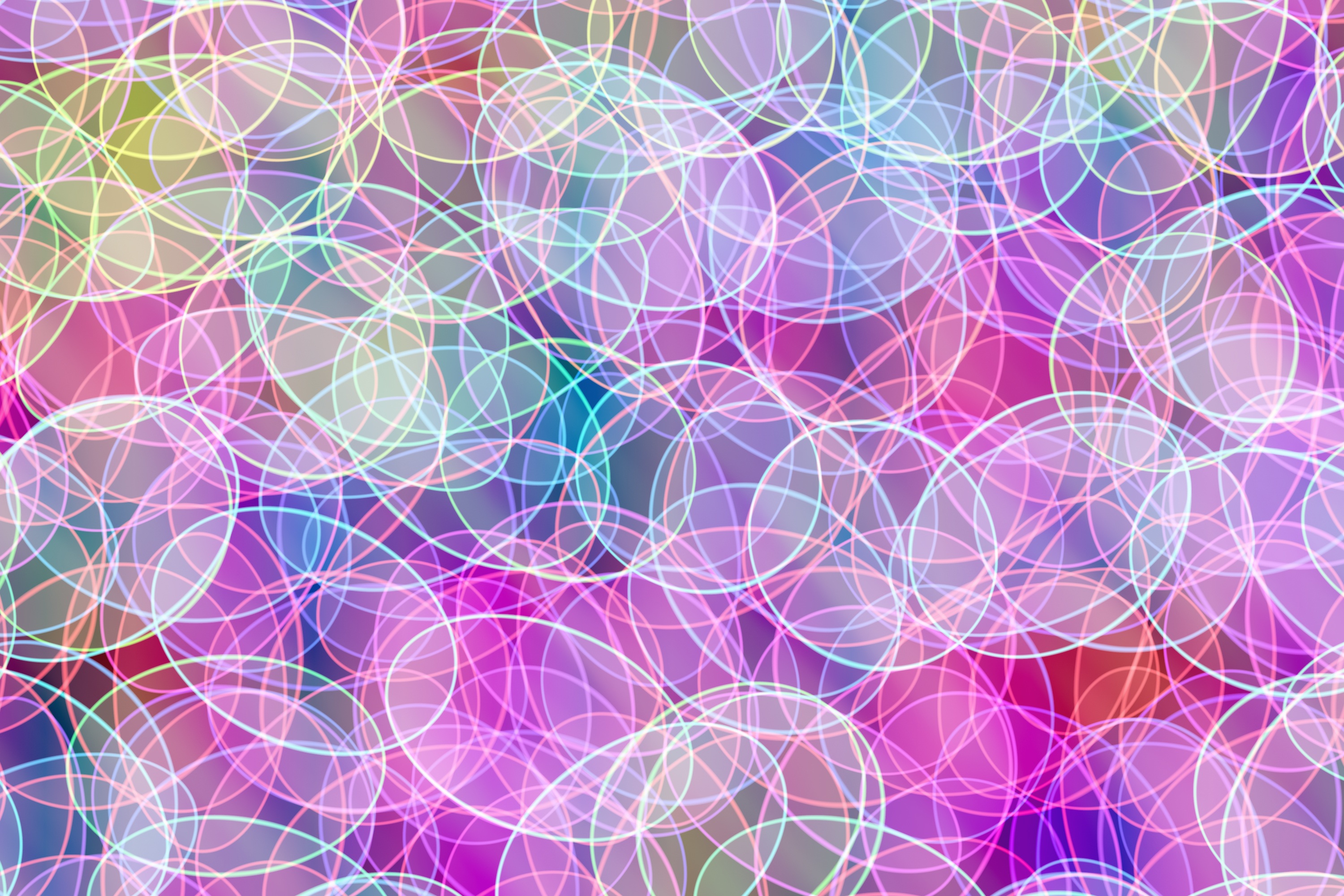 Download mobile wallpaper Circles, Light Coloured, Motley, Multicolored, Light, Bright, Abstract for free.