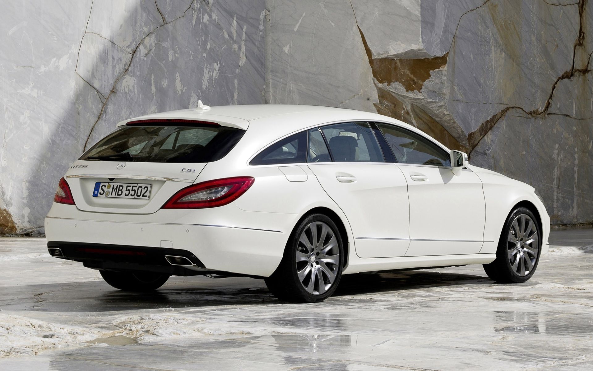 cars, white, back view, rear view, mercedes, cls, 250, cdi