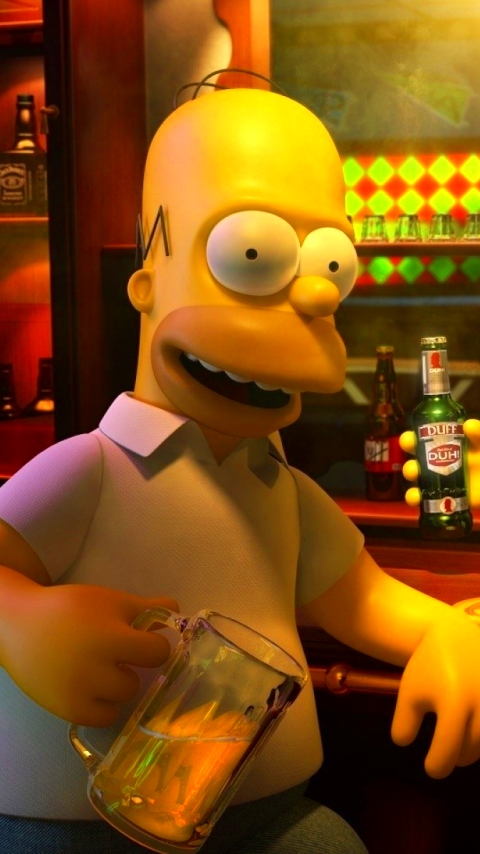 Handy-Wallpaper Homer Simpson, Die Simpsons, Fernsehserien, Moe Szyslak kostenlos herunterladen.