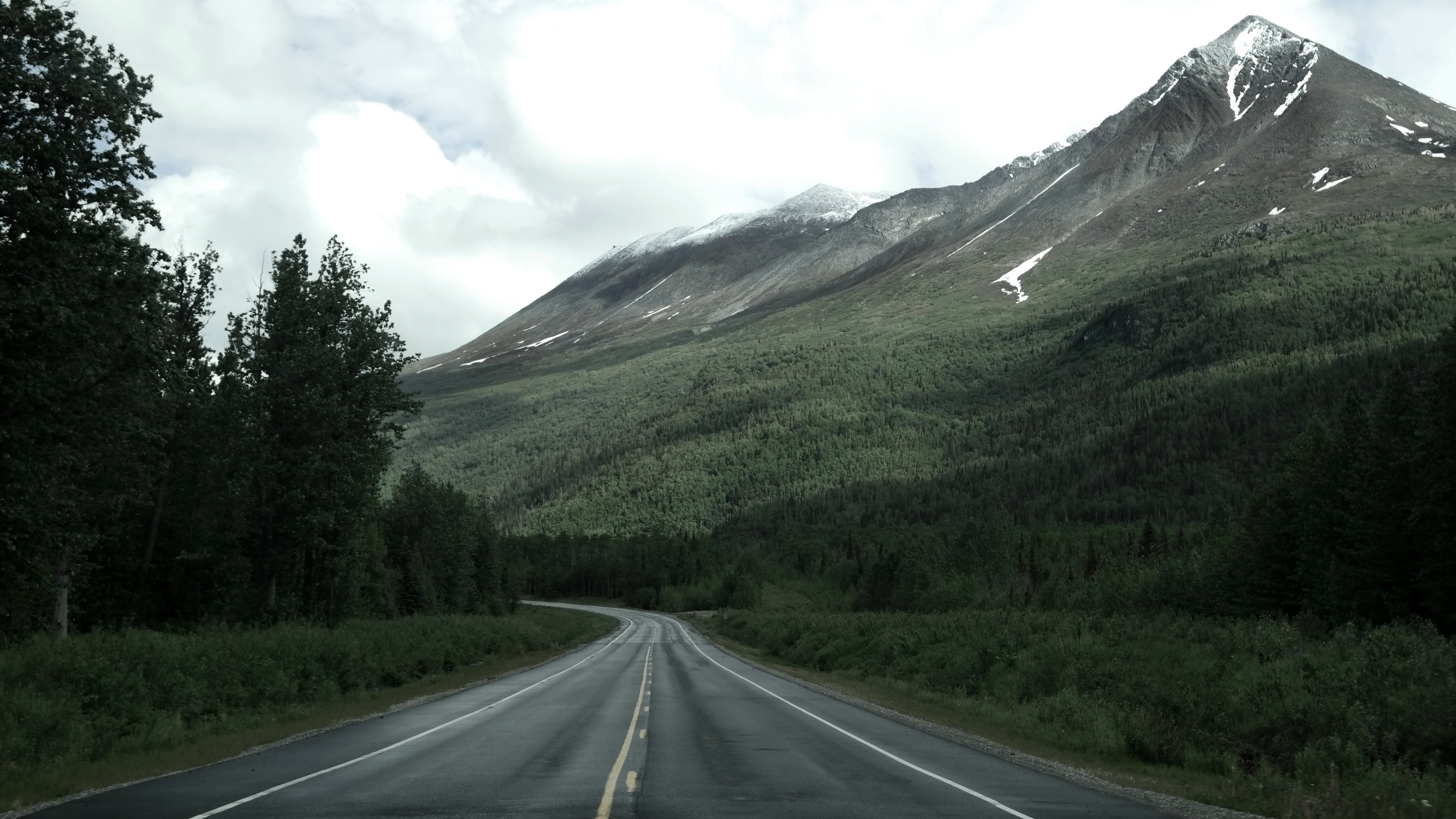 Free download wallpaper Nature, Mountain, Road, Forest, Man Made on your PC desktop