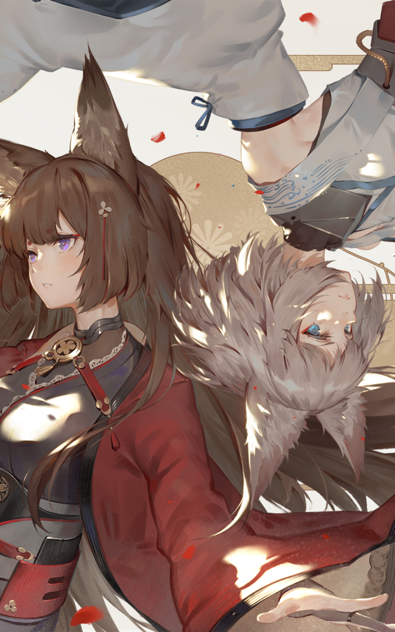 Handy-Wallpaper Animes, Azur Lane, Kaga (Azur Lane), Amagi (Azur Lane) kostenlos herunterladen.