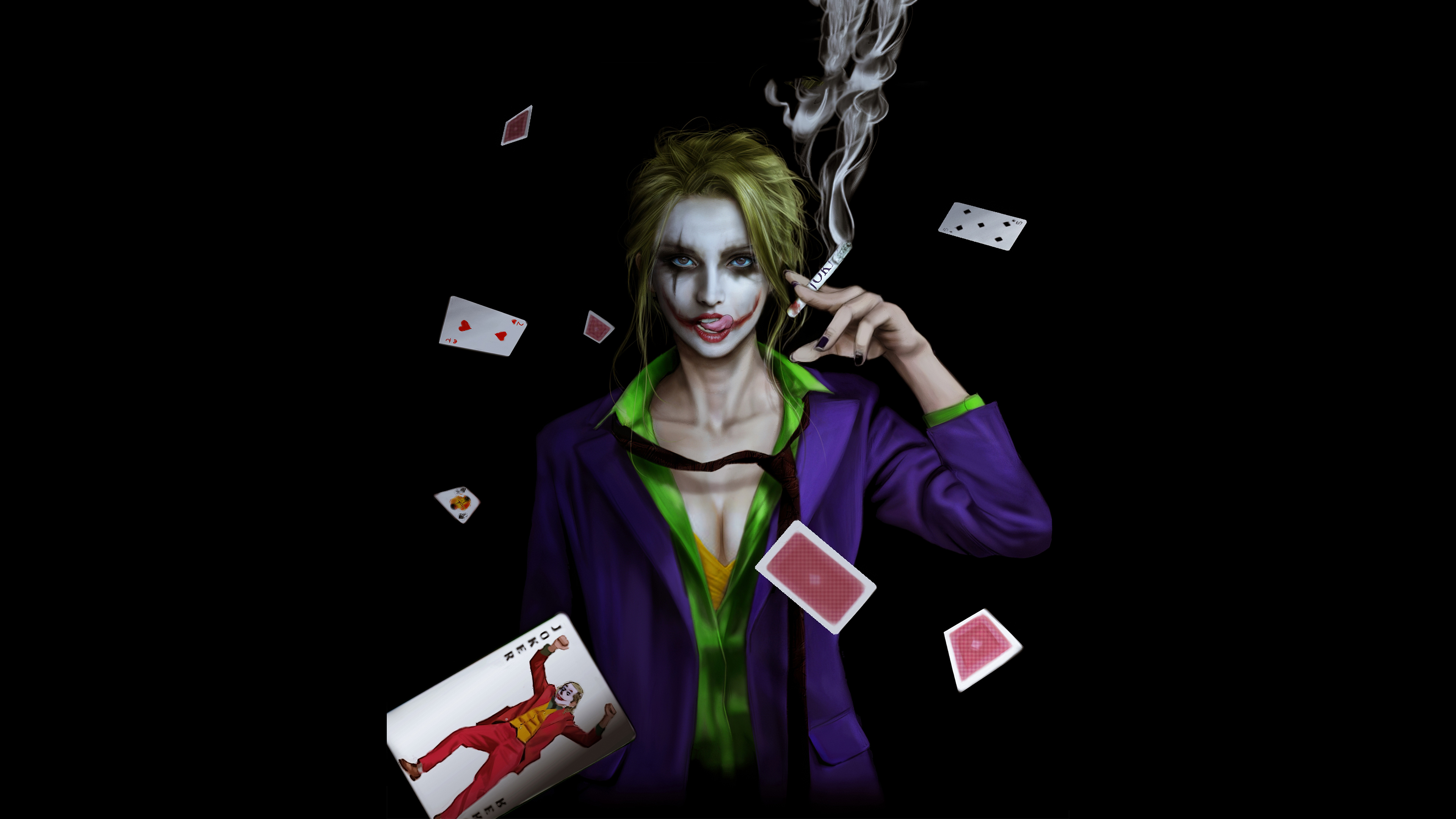 Download mobile wallpaper Joker, Comics, Dc Comics, Smoking for free.