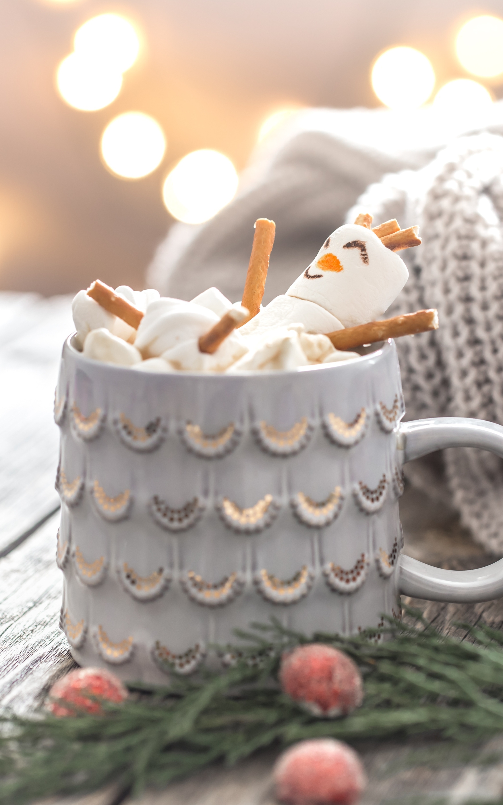 Download mobile wallpaper Food, Mug, Marshmallow, Hot Chocolate for free.