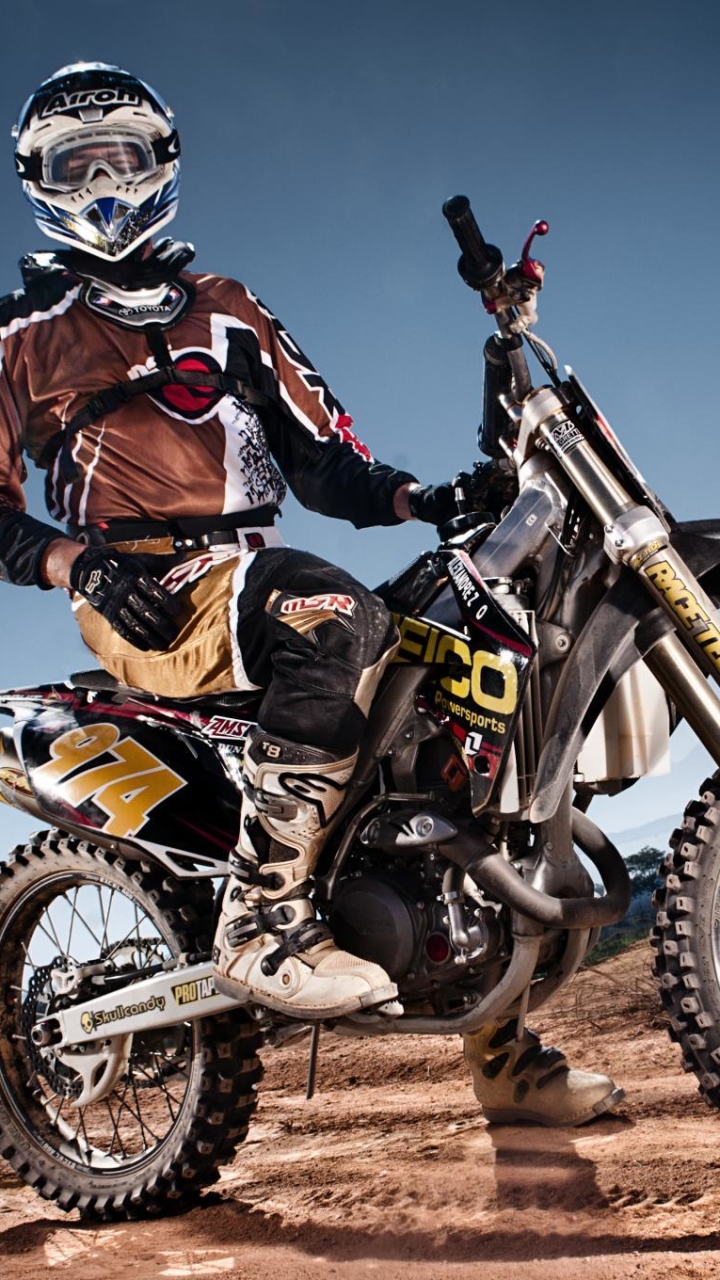 Download mobile wallpaper Sports, Motocross, Motorcycle for free.