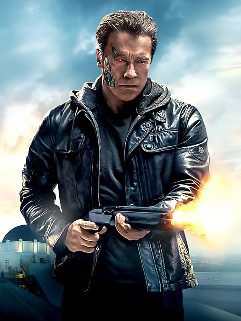 Baixar papel de parede para celular de O Exterminador Do Futuro: Gênesis, Arnold Schwarzenegger, O Exterminador Do Futuro, Filme gratuito.