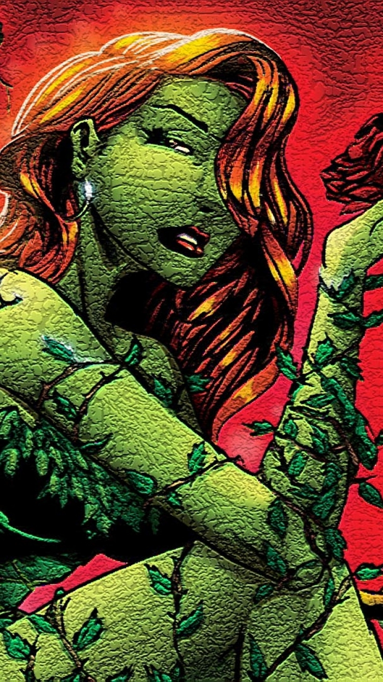 Handy-Wallpaper Comics, Poison Ivy Die Tödliche Umarmung kostenlos herunterladen.