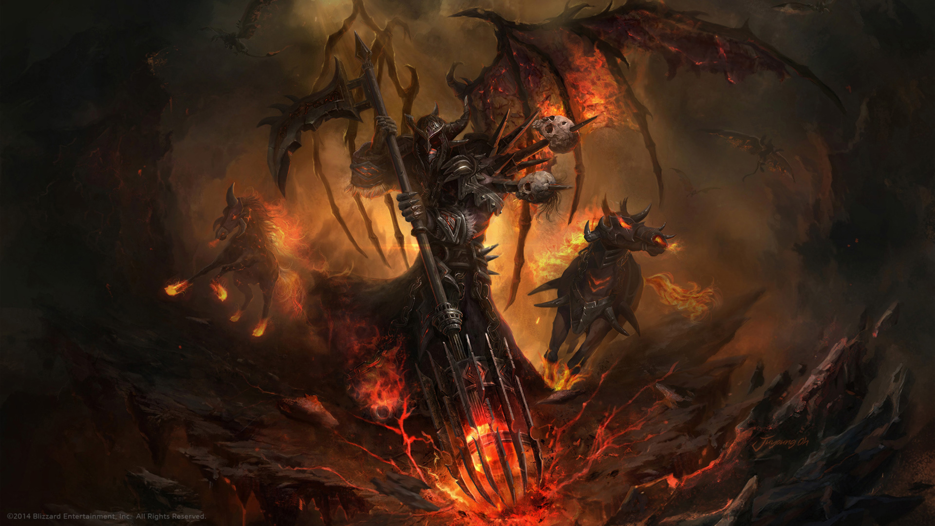 Free download wallpaper Death, Warcraft, Demon, Grim Reaper, Video Game, World Of Warcraft on your PC desktop