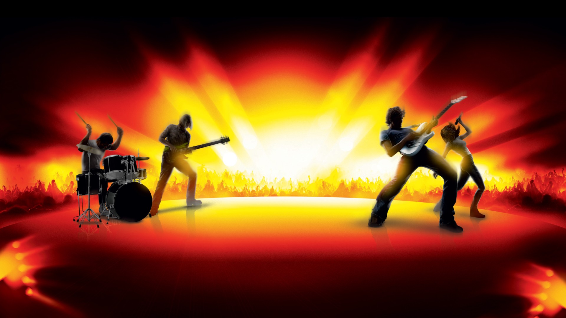 Популярні заставки і фони Guitar Hero: World Tour на комп'ютер