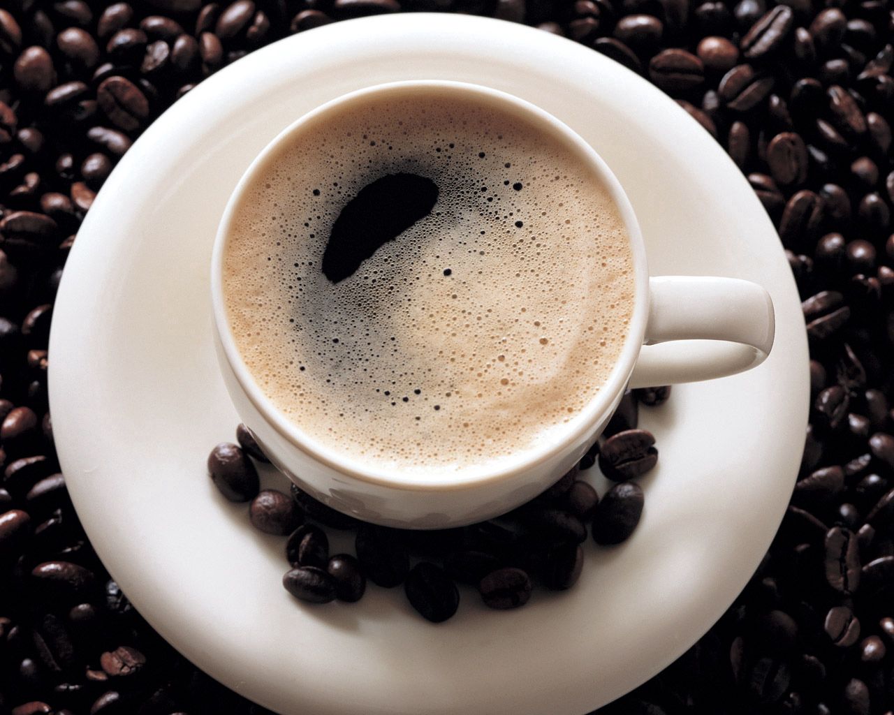 Download mobile wallpaper Beverage, Foam, Food, Drink, Coffee Beans, Coffee for free.
