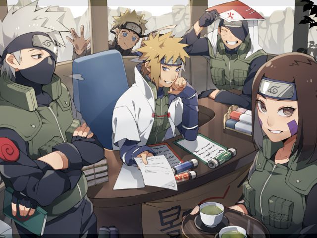 Descarga gratuita de fondo de pantalla para móvil de Naruto, Animado, Minato Namikaze, Naruto Uzumaki, Kakashi Hatake, Rin Nohara, Obito Uchiha.
