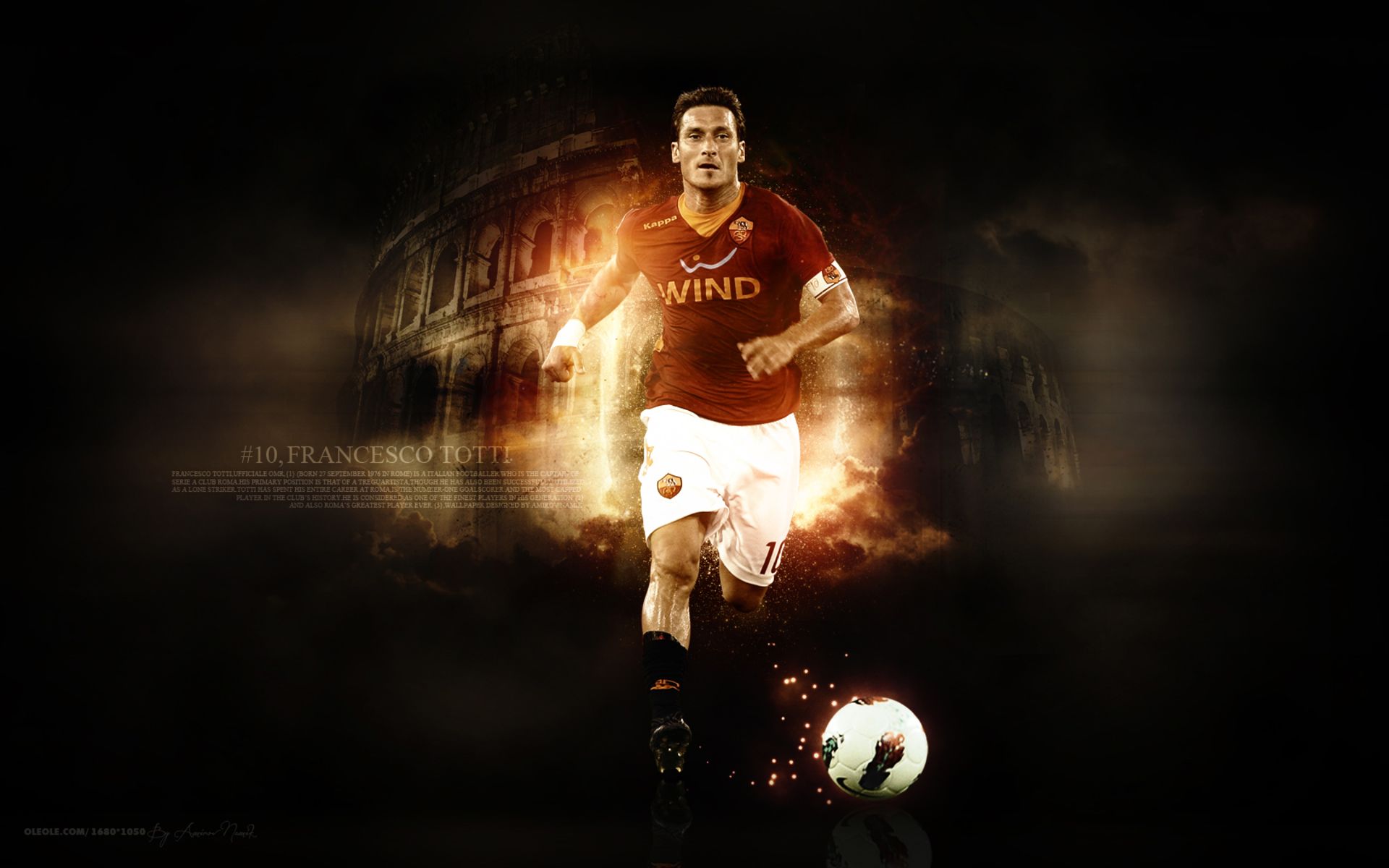 Descarga gratuita de fondo de pantalla para móvil de Fútbol, Deporte, Francesco Totti, Como Roma.