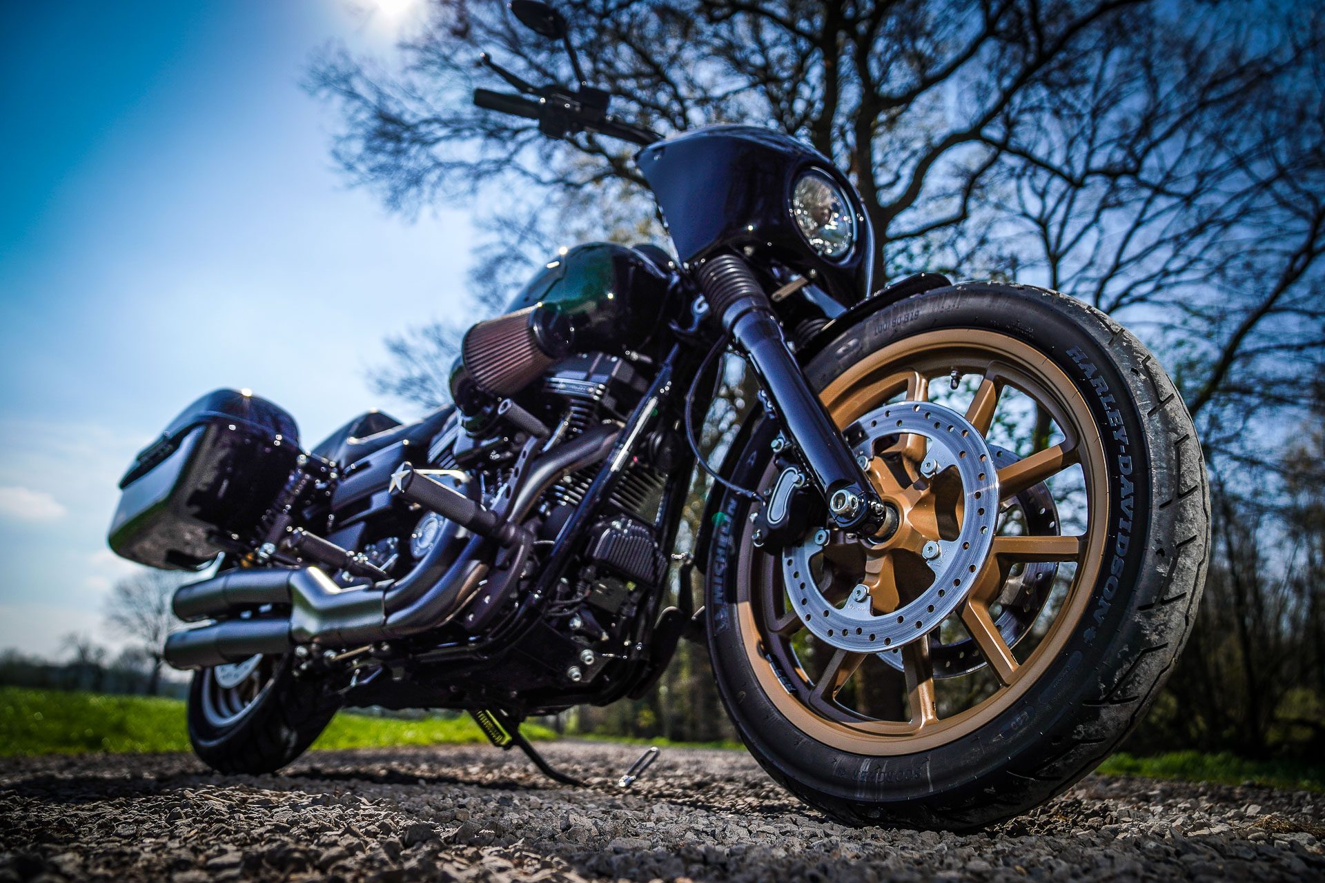 Téléchargez des papiers peints mobile Harley Davidson, Véhicules, Moto Personnalisée, Coutumes De Thunderbike, Motocyclettes gratuitement.