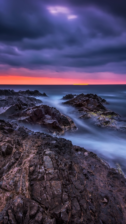 Descarga gratuita de fondo de pantalla para móvil de Naturaleza, Horizonte, Océano, Nube, Tierra/naturaleza.