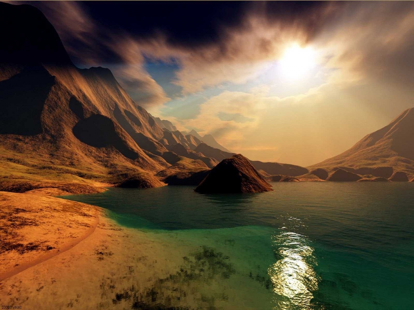 Free download wallpaper Nature, Mountains, Landscape, Lakes on your PC desktop