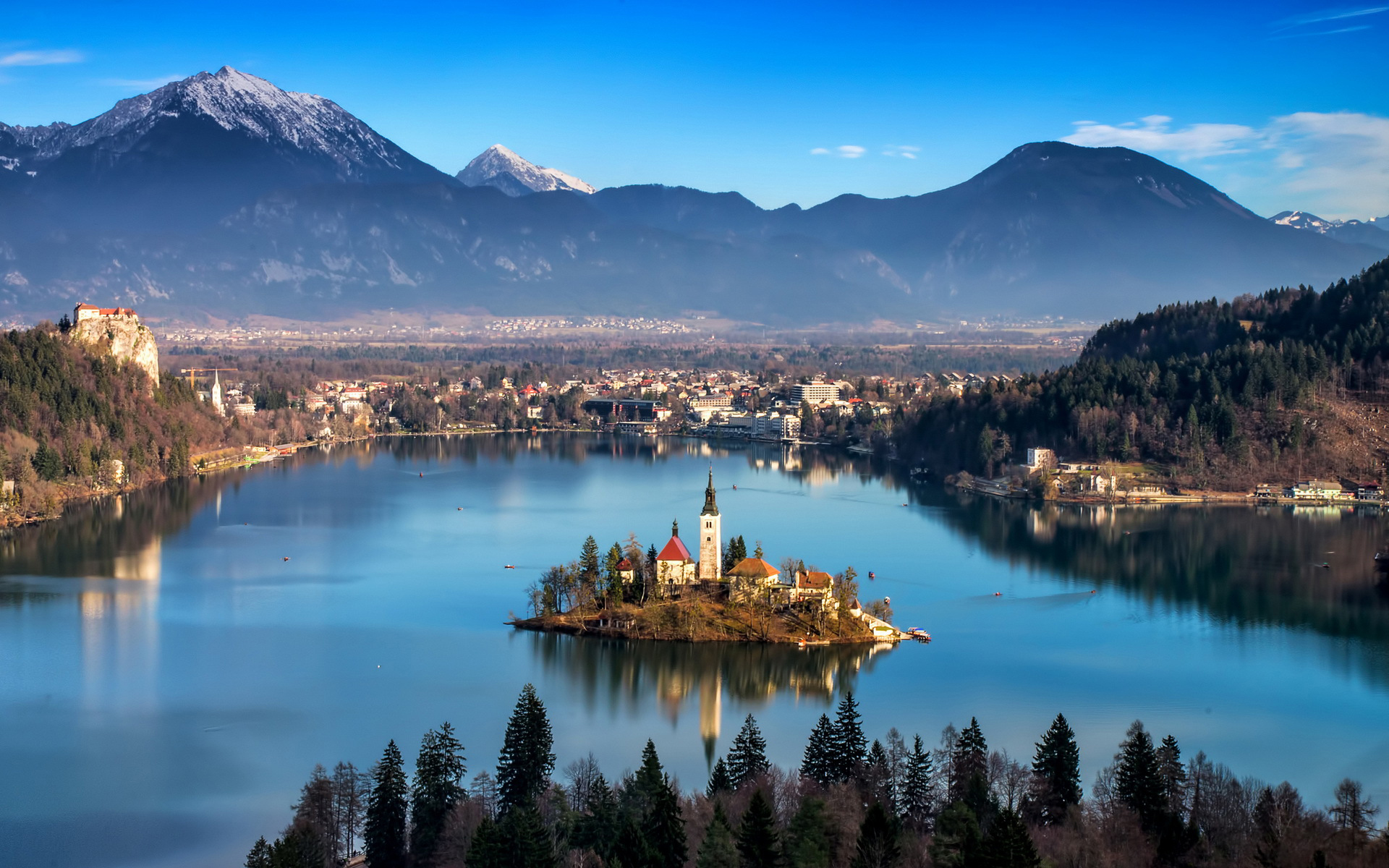 lake bled, religious, assumption of mary church, churches