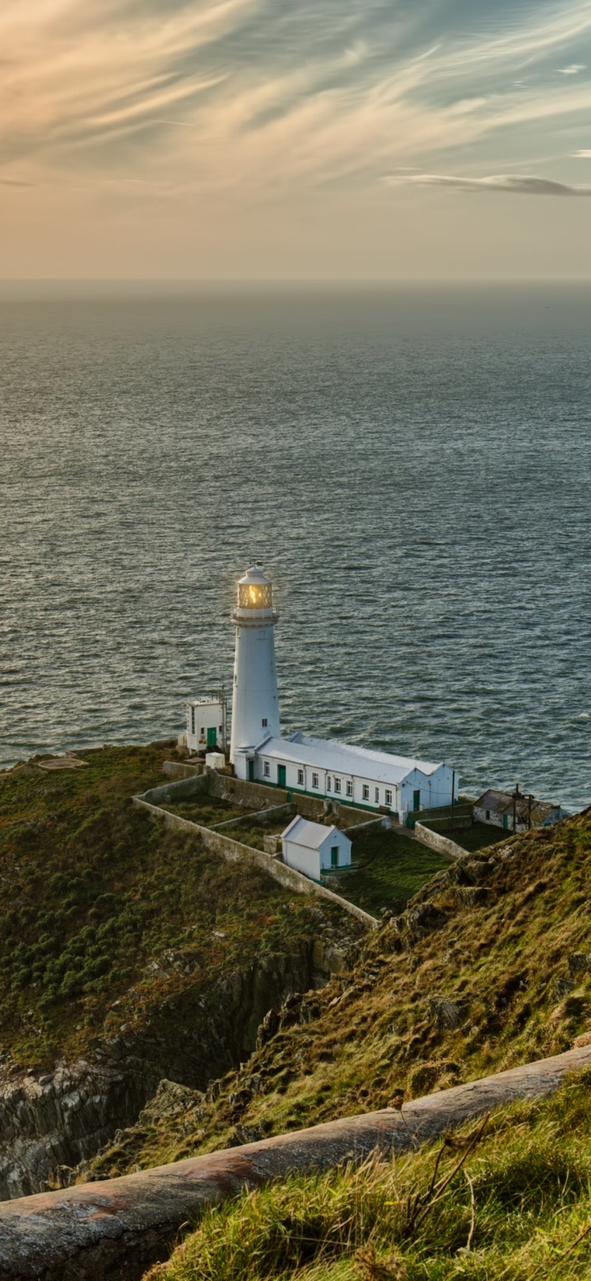 Download mobile wallpaper Lighthouse, Santorini, Man Made for free.