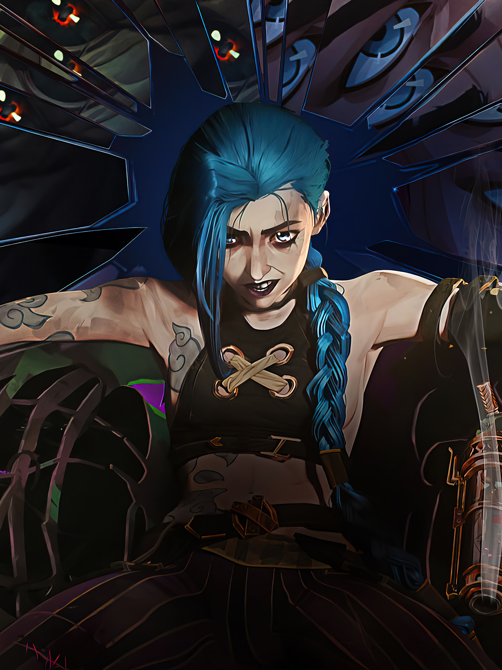 Download mobile wallpaper Tv Show, Jinx (League Of Legends), Arcane for free.