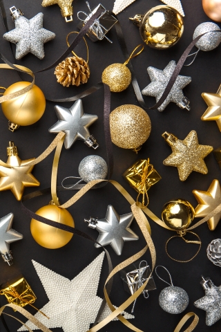 Download mobile wallpaper Christmas, Holiday, Star, Christmas Ornaments, Bauble for free.