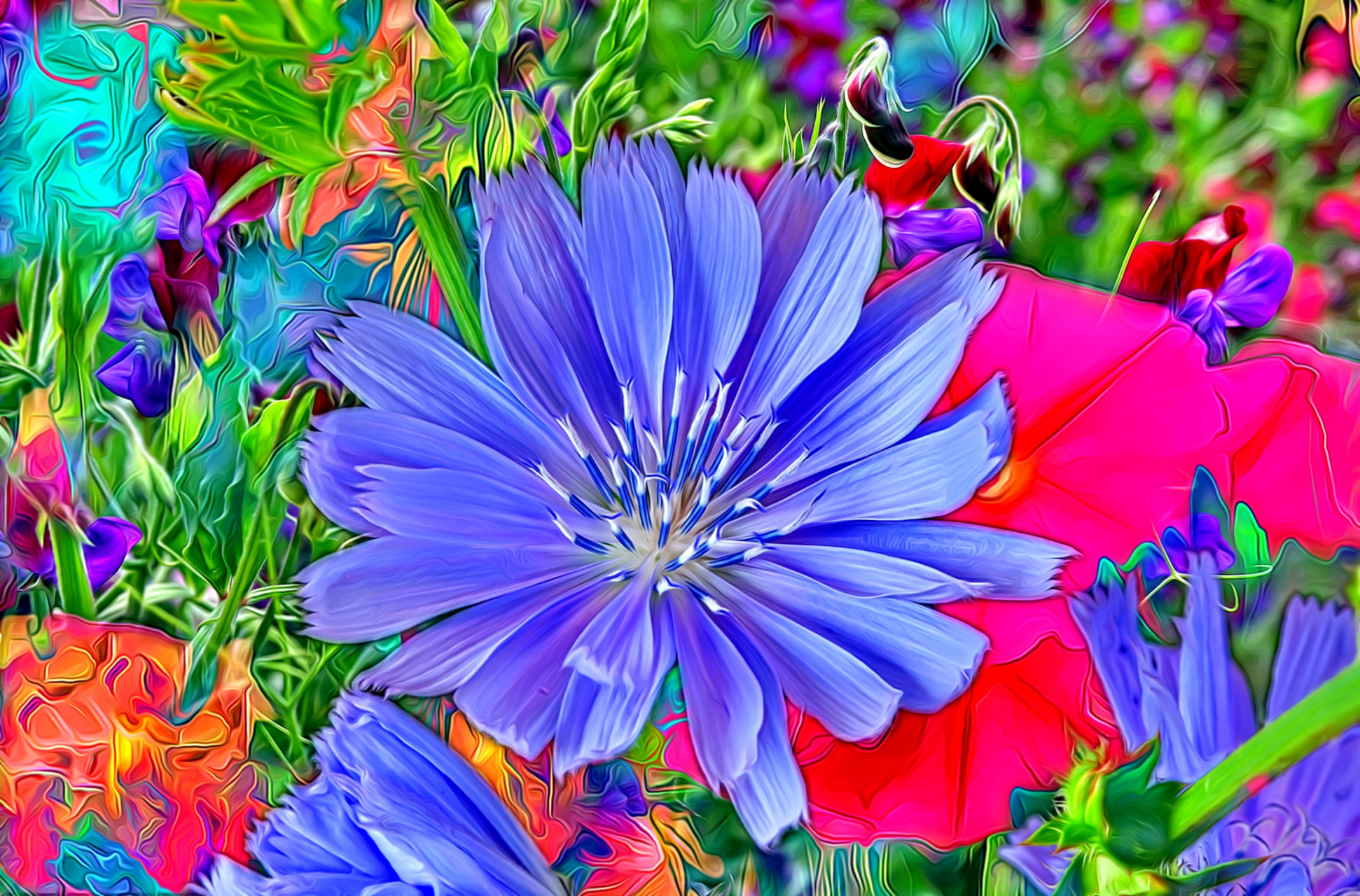 Free download wallpaper Flowers, Flower, Colorful, Artistic on your PC desktop