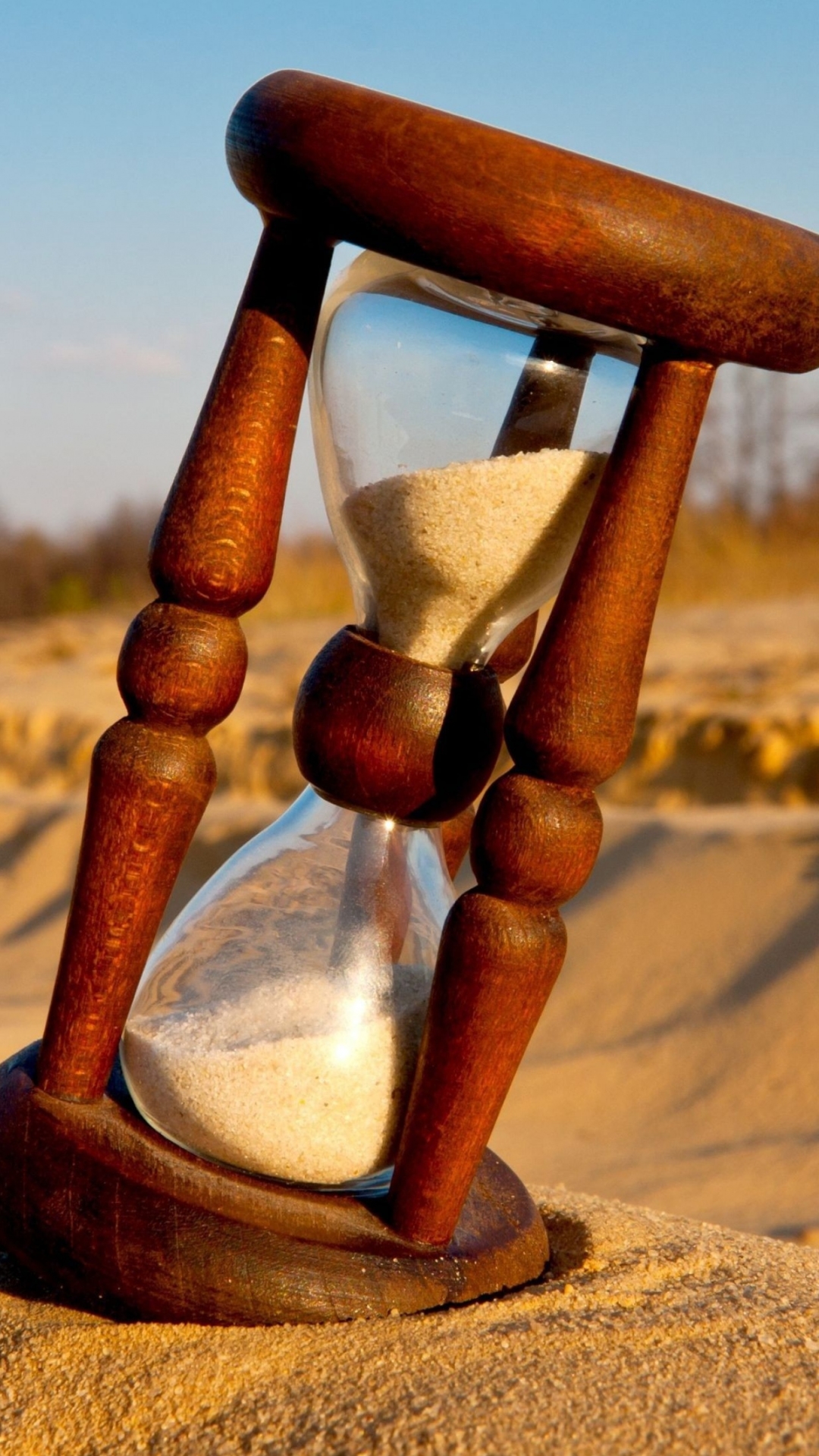 Download mobile wallpaper Sand, Hourglass, Man Made for free.