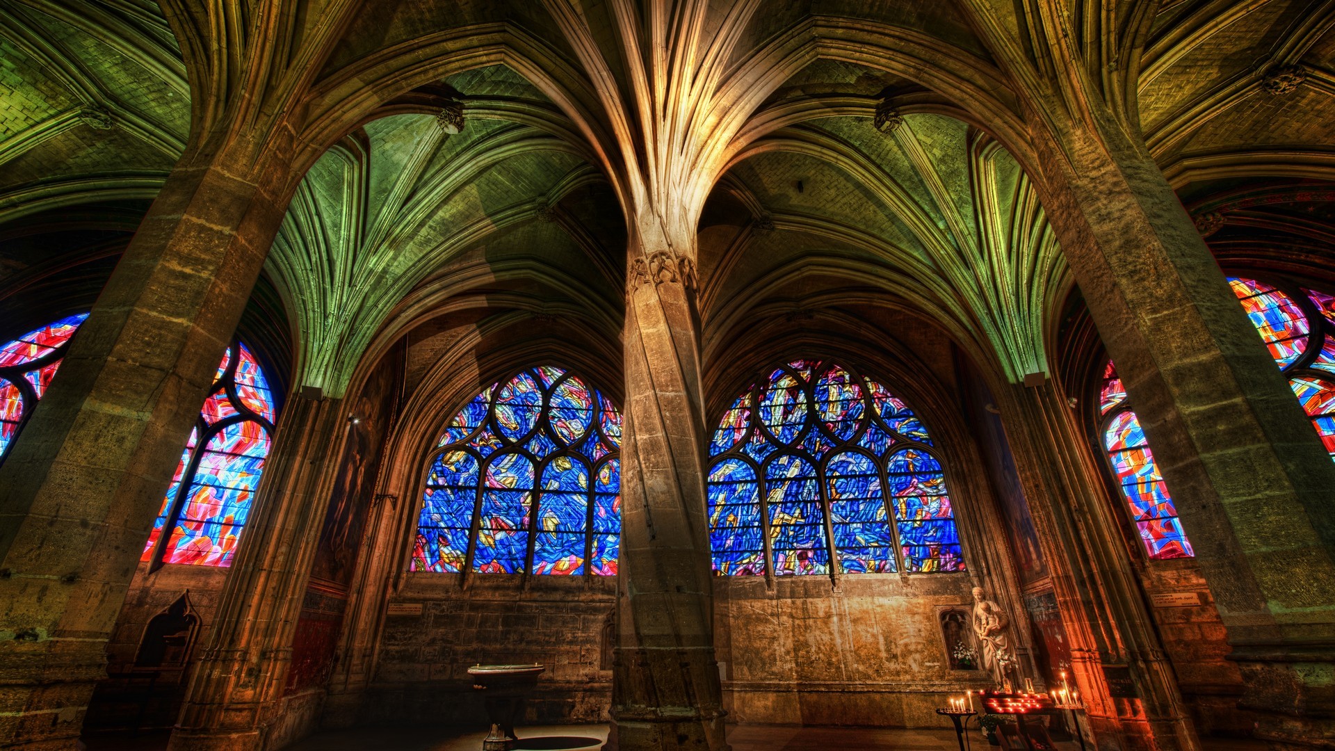 355554 baixar imagens religioso, catedral, vitral - papéis de parede e protetores de tela gratuitamente