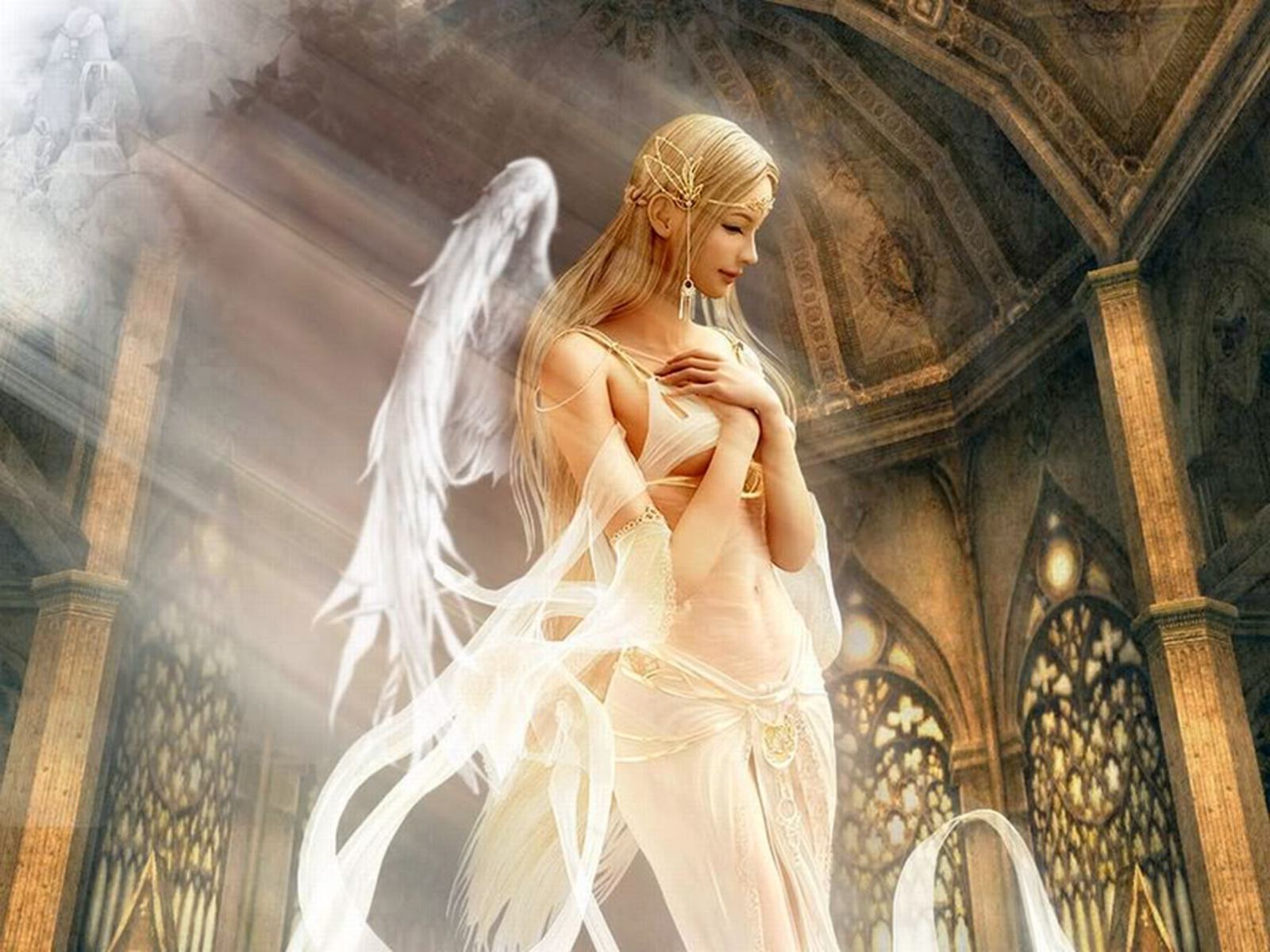 Free download wallpaper Fantasy, Angel on your PC desktop