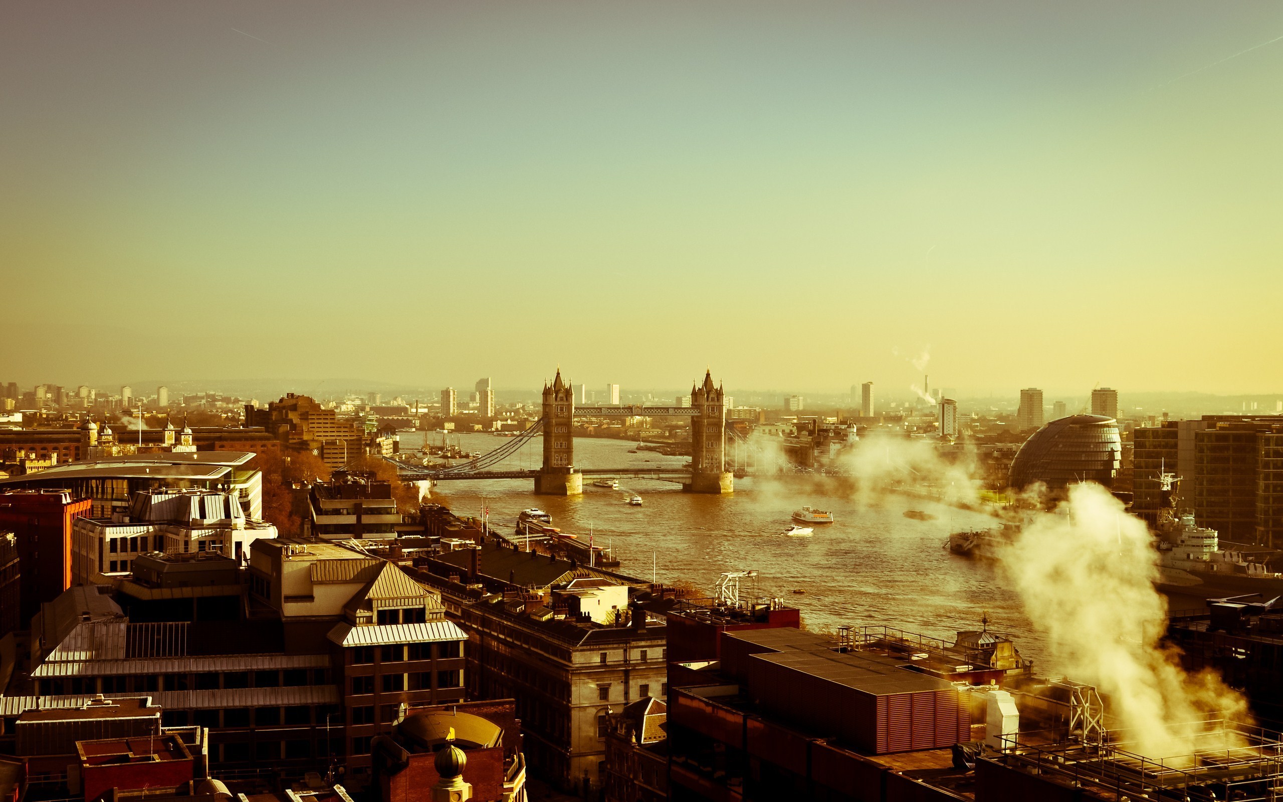 Завантажити шпалери безкоштовно Міста, Лондон, Тауерський Міст, Створено Людиною картинка на робочий стіл ПК