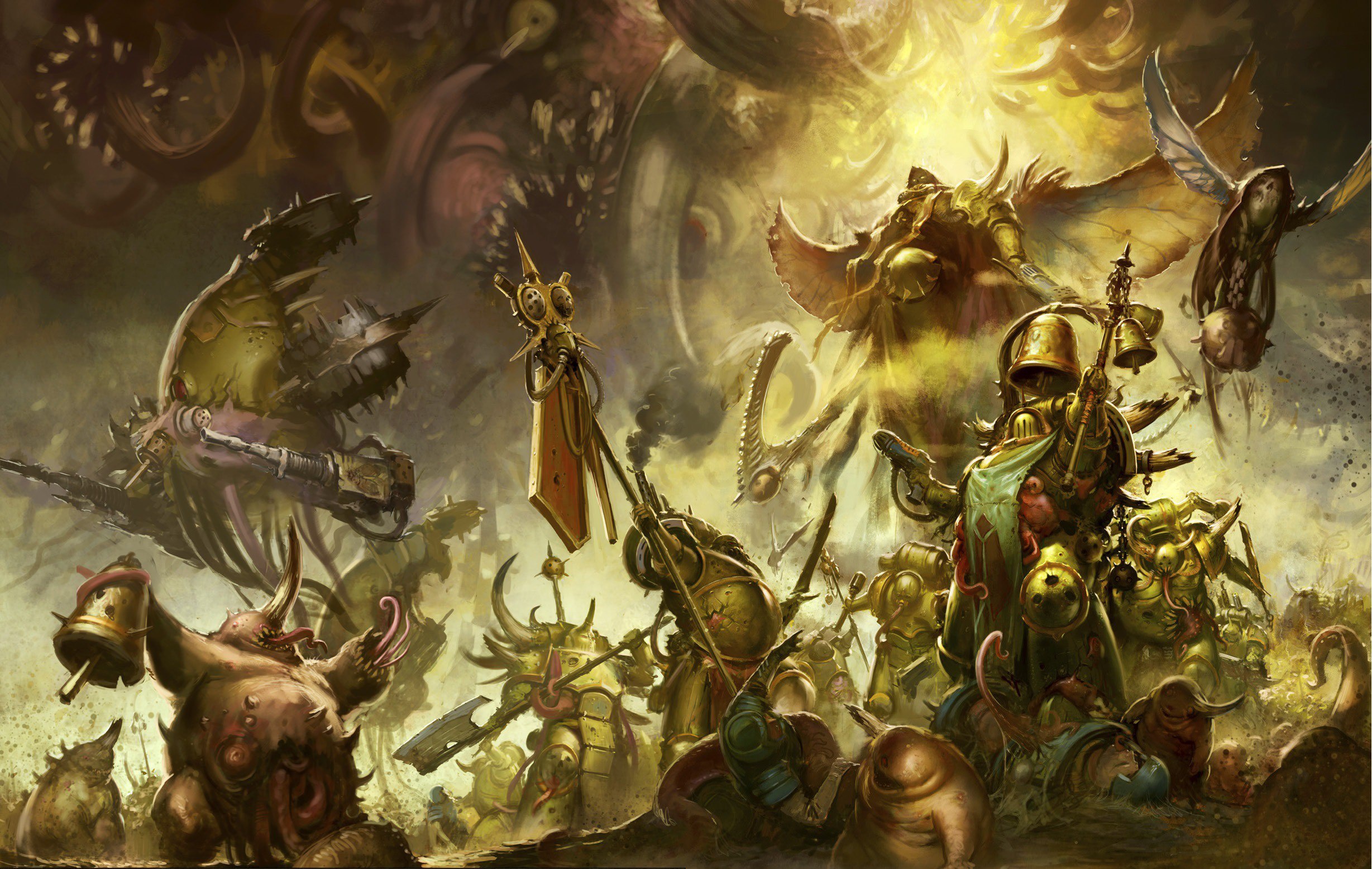 Download mobile wallpaper Warhammer, Warrior, Creature, Battle, Warhammer 40K, Video Game for free.