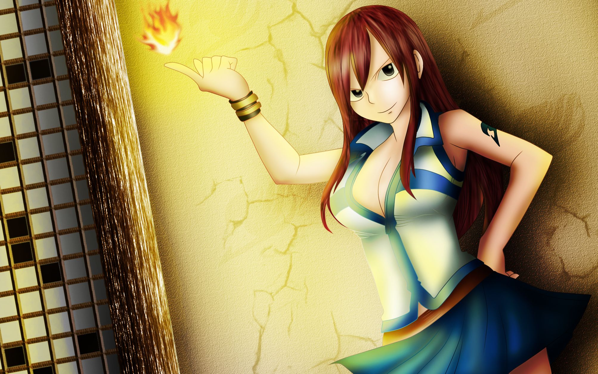 Handy-Wallpaper Animes, Fairy Tail, Erza Scarlet kostenlos herunterladen.